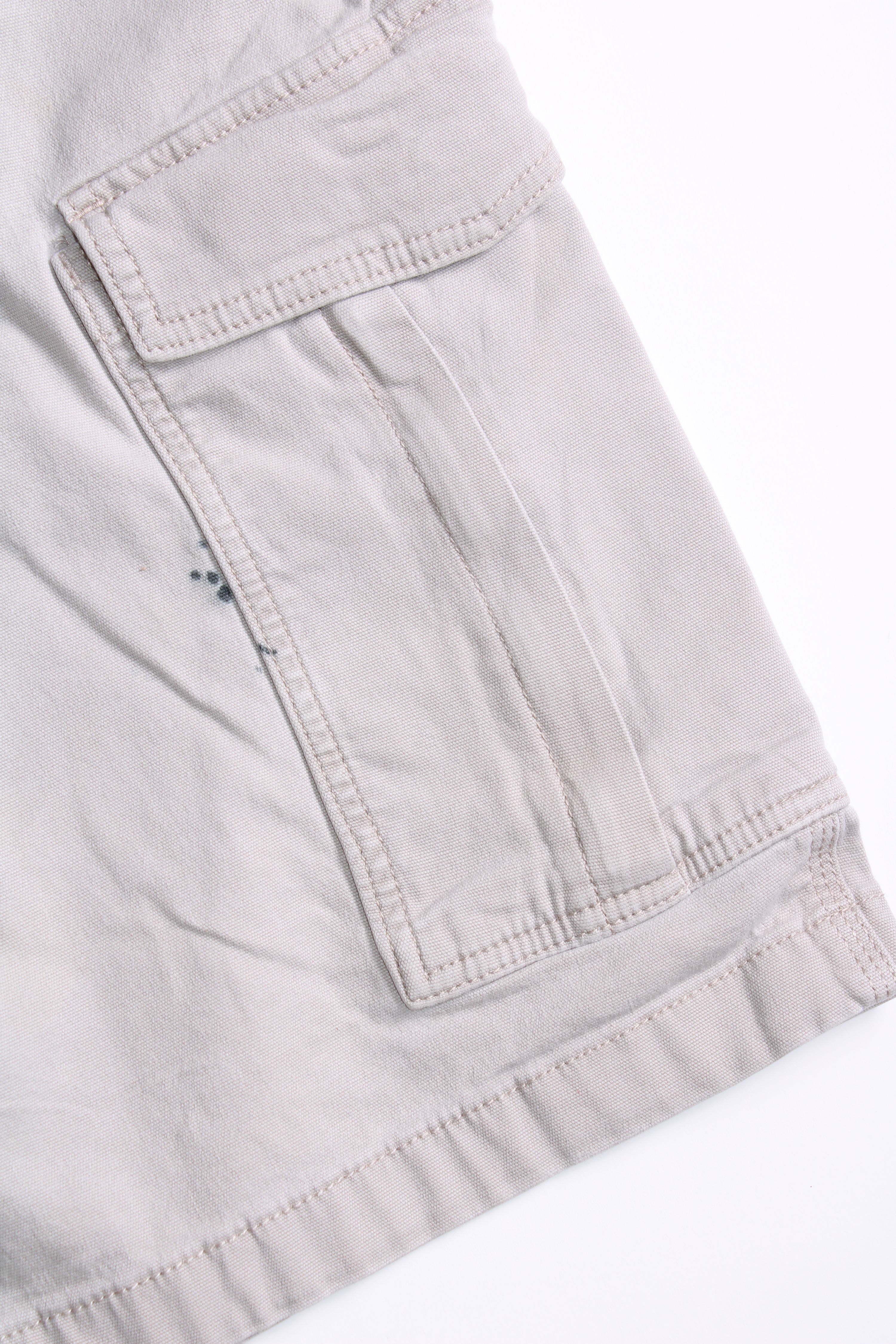 CARHARTT WORK SHORTS UTILITY CARPENTER WORKWEAR GREY - W40