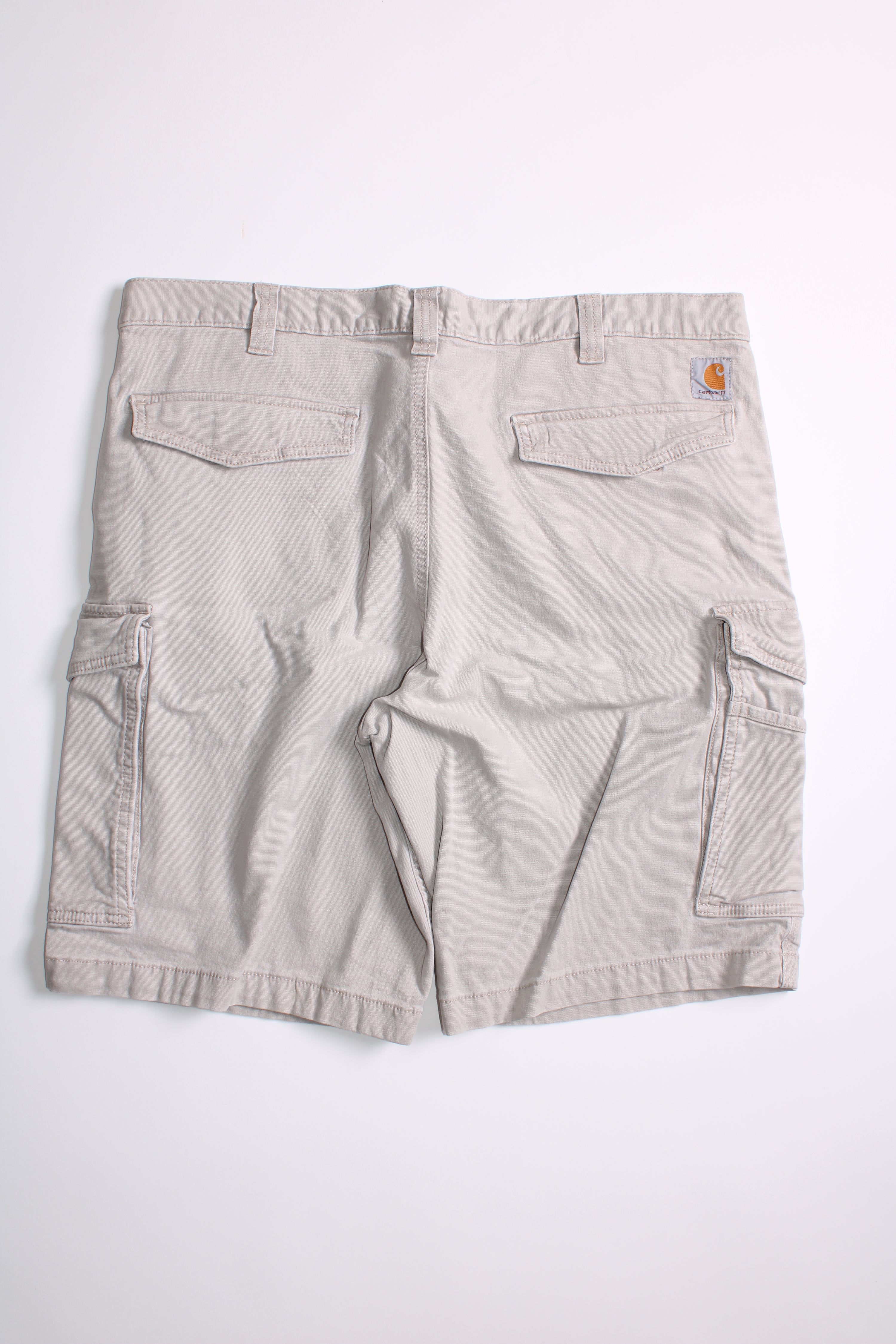 CARHARTT WORK SHORTS UTILITY CARPENTER WORKWEAR GREY - W40