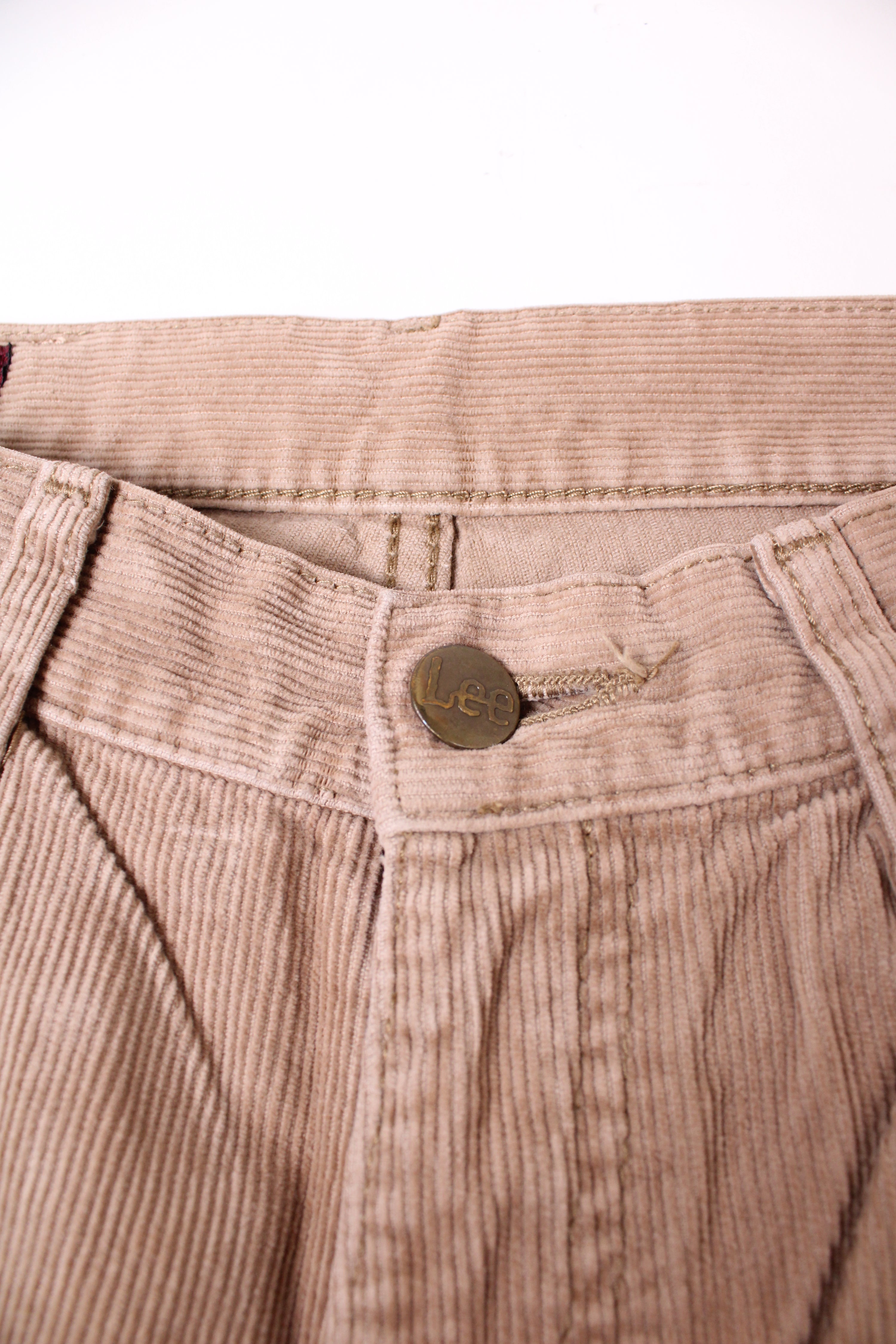 LEE VELVET CORDUROY TROUSERS BEIGE - 32 WOMAN