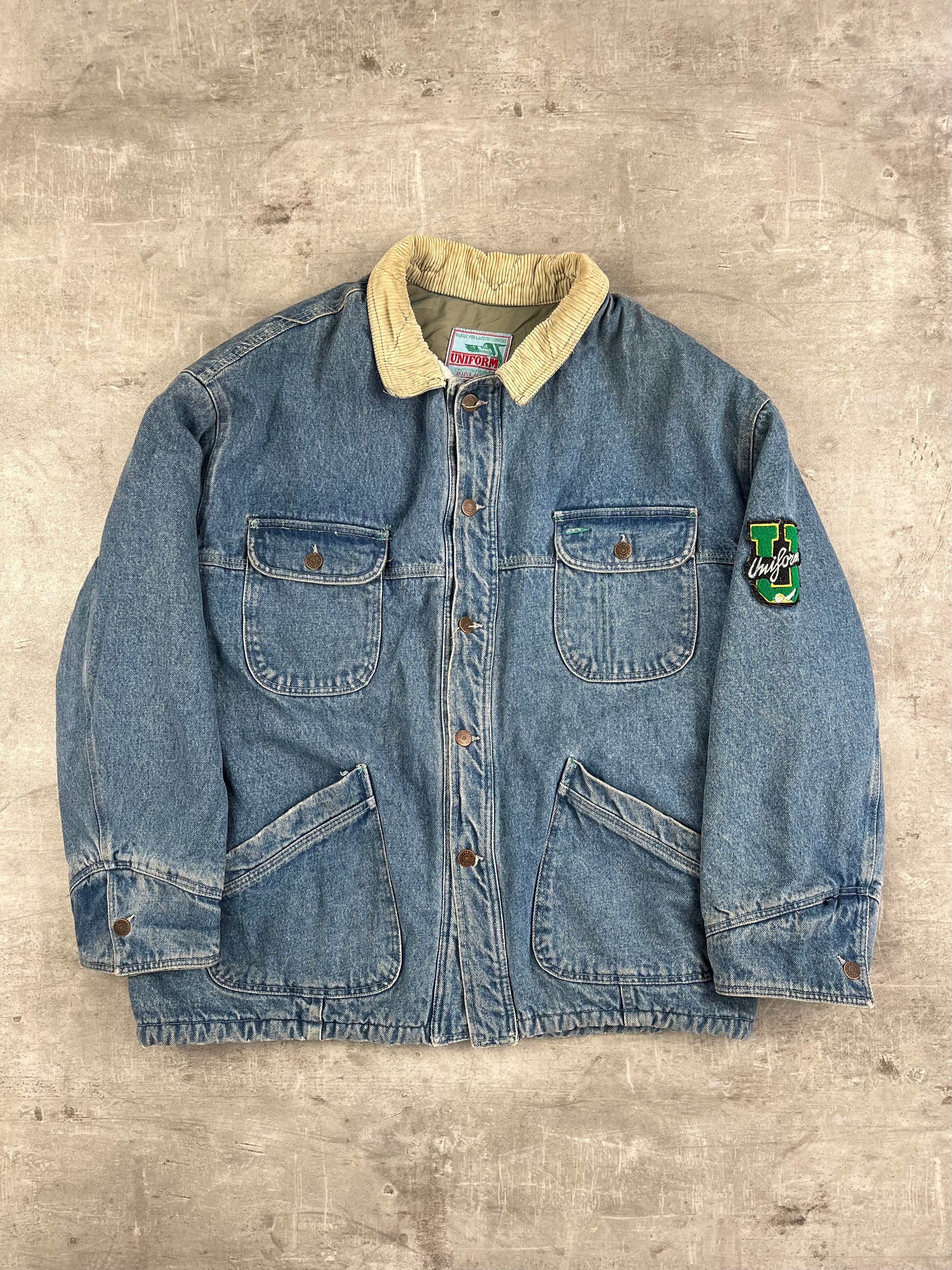 UNIFORM DENIM CHORE JACKET - L