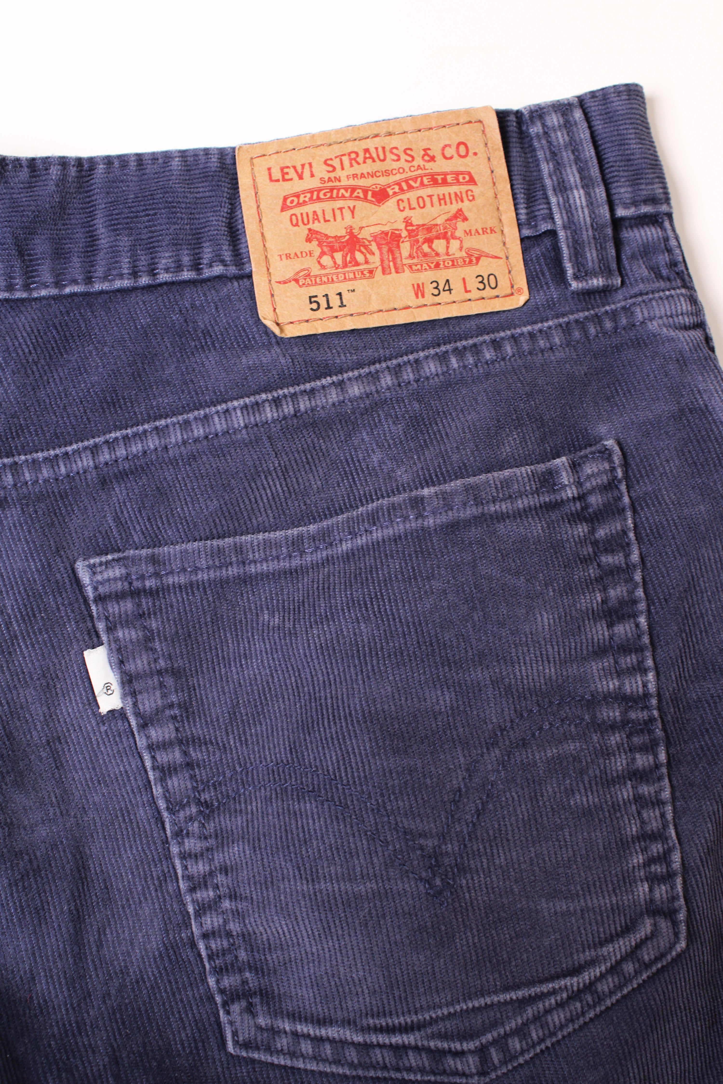 LEVIS 511 CORDUROY PANTS BLUE - W32