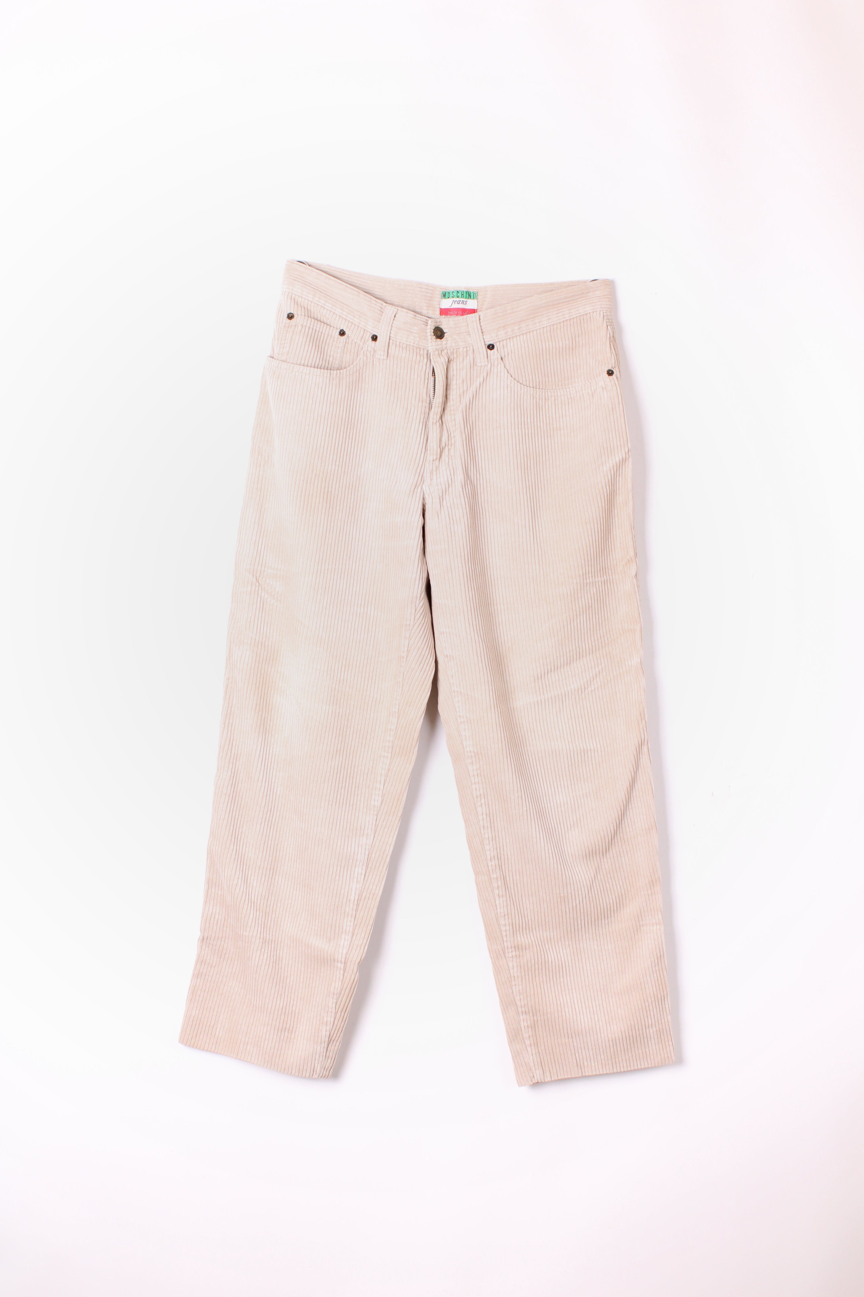 MOSCHINO CORDUROY PANTS BEIGE - W36