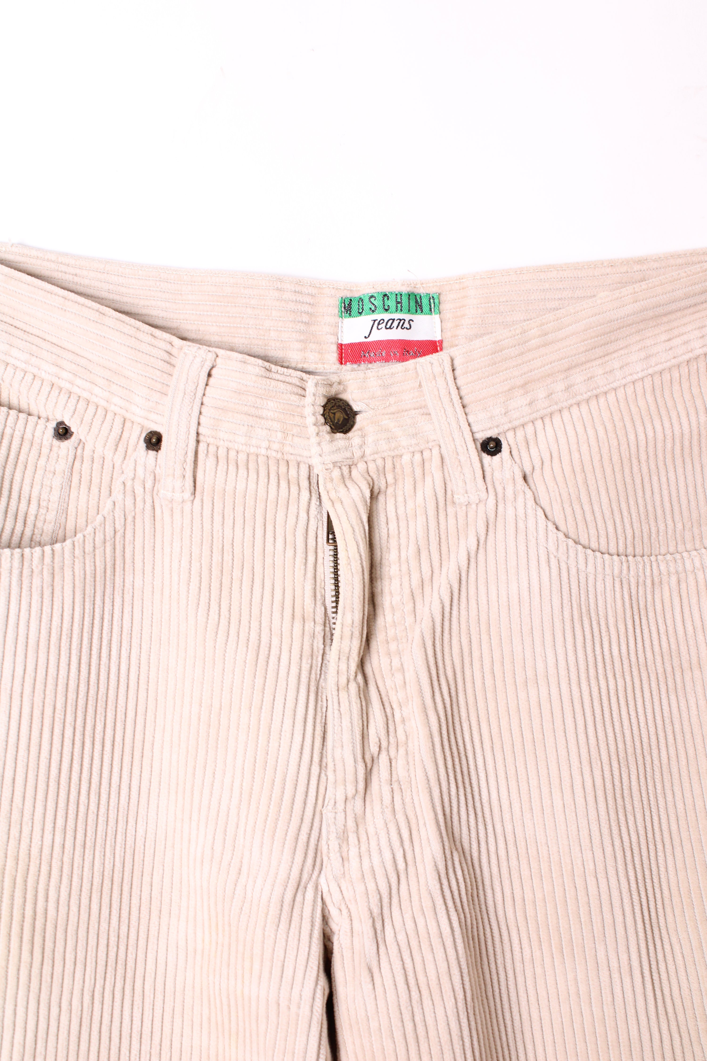MOSCHINO CORDUROY PANTS BEIGE - W36