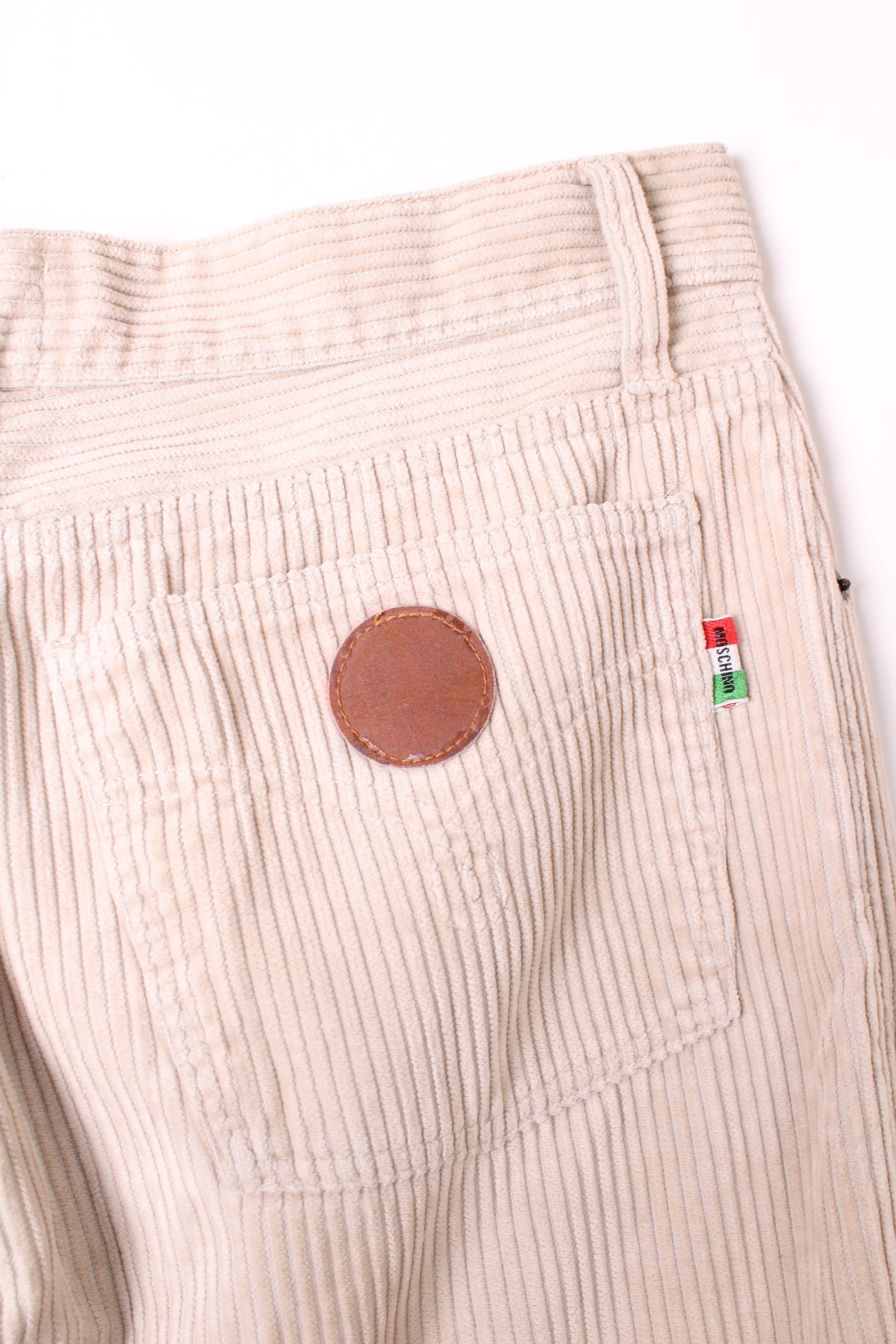 MOSCHINO CORDUROY PANTS BEIGE - W36