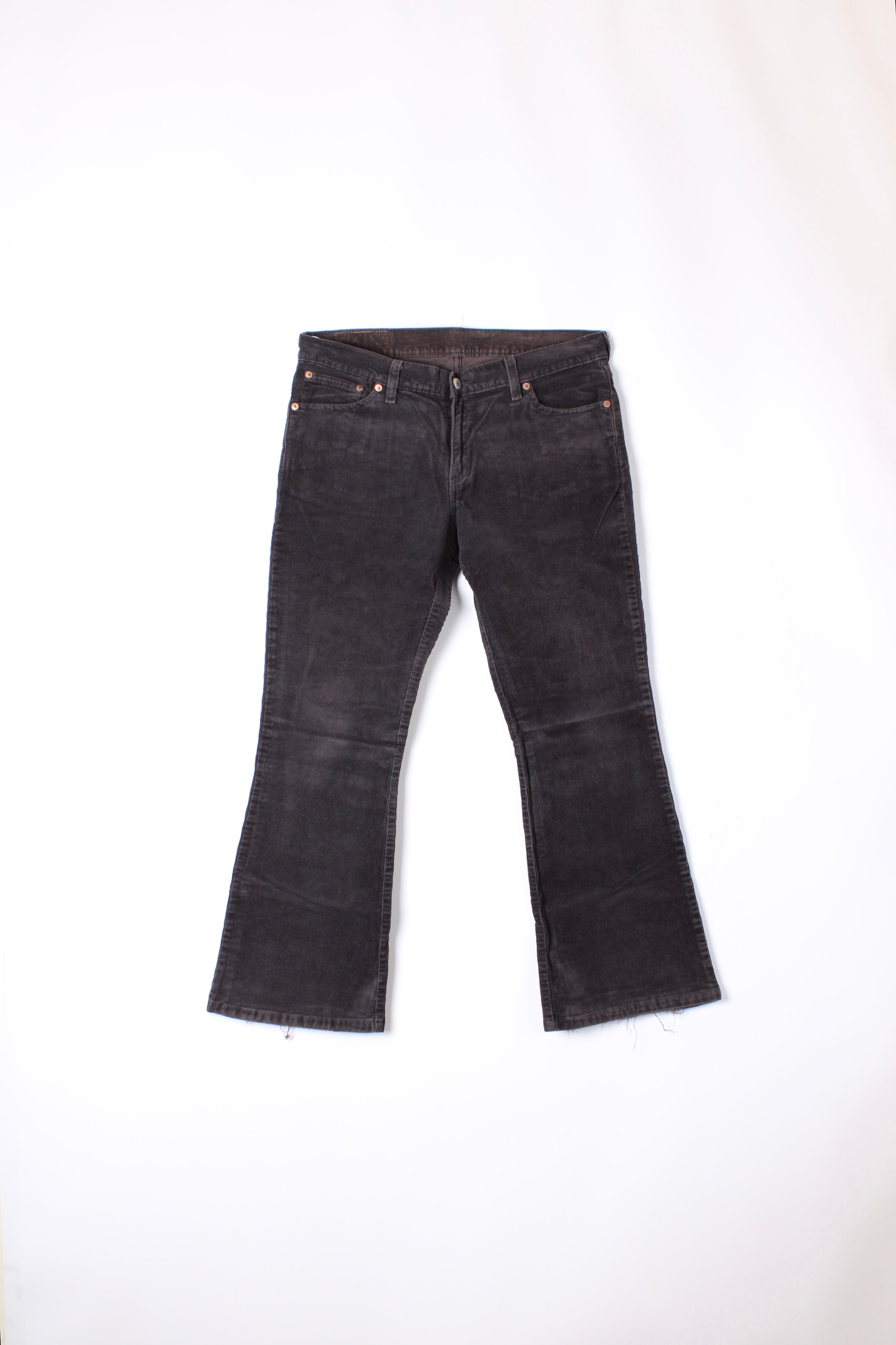 LEVIS CORDUROY PANTS BLACK - W32 WOMAN