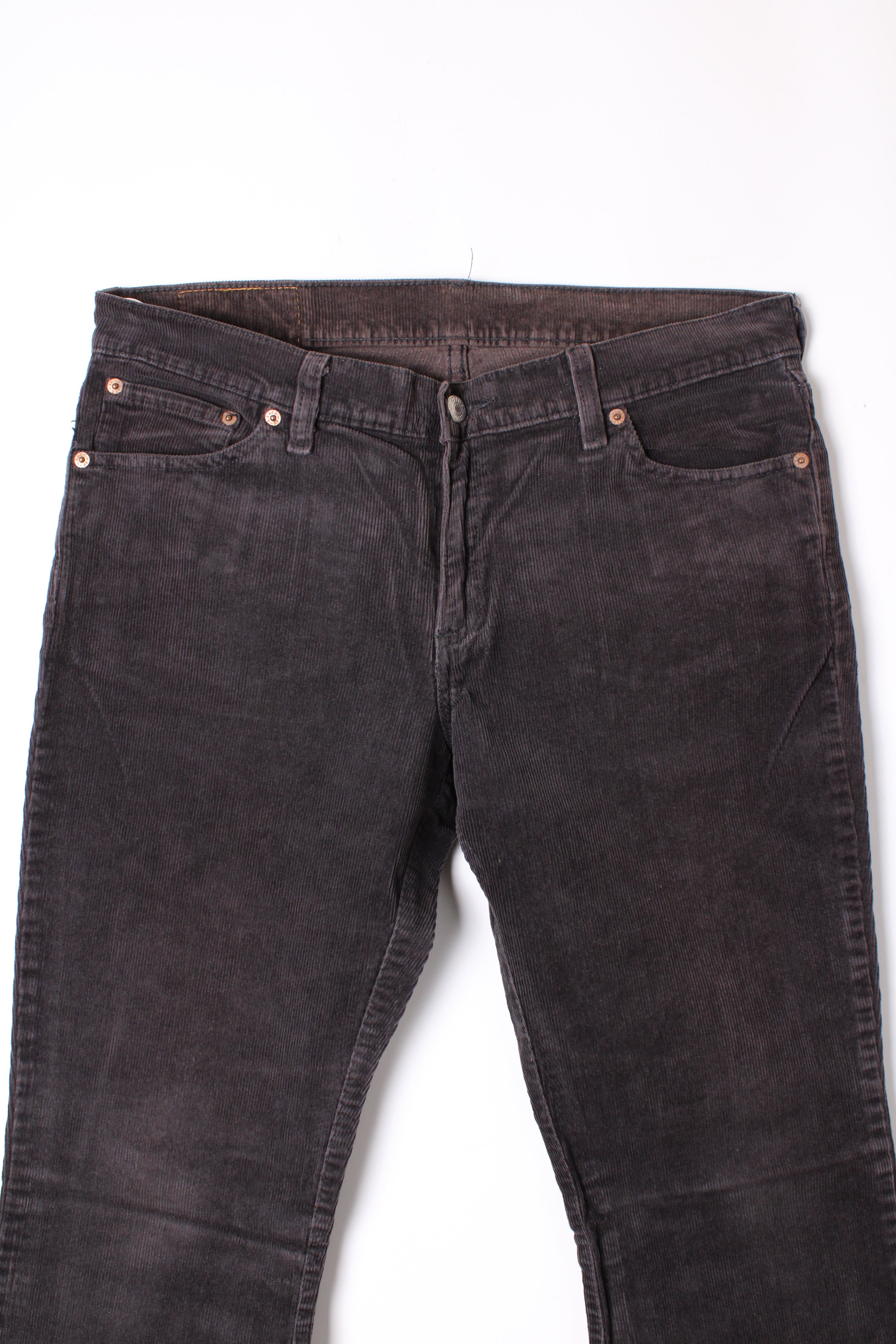 LEVIS CORDUROY PANTS BLACK - W32 WOMAN