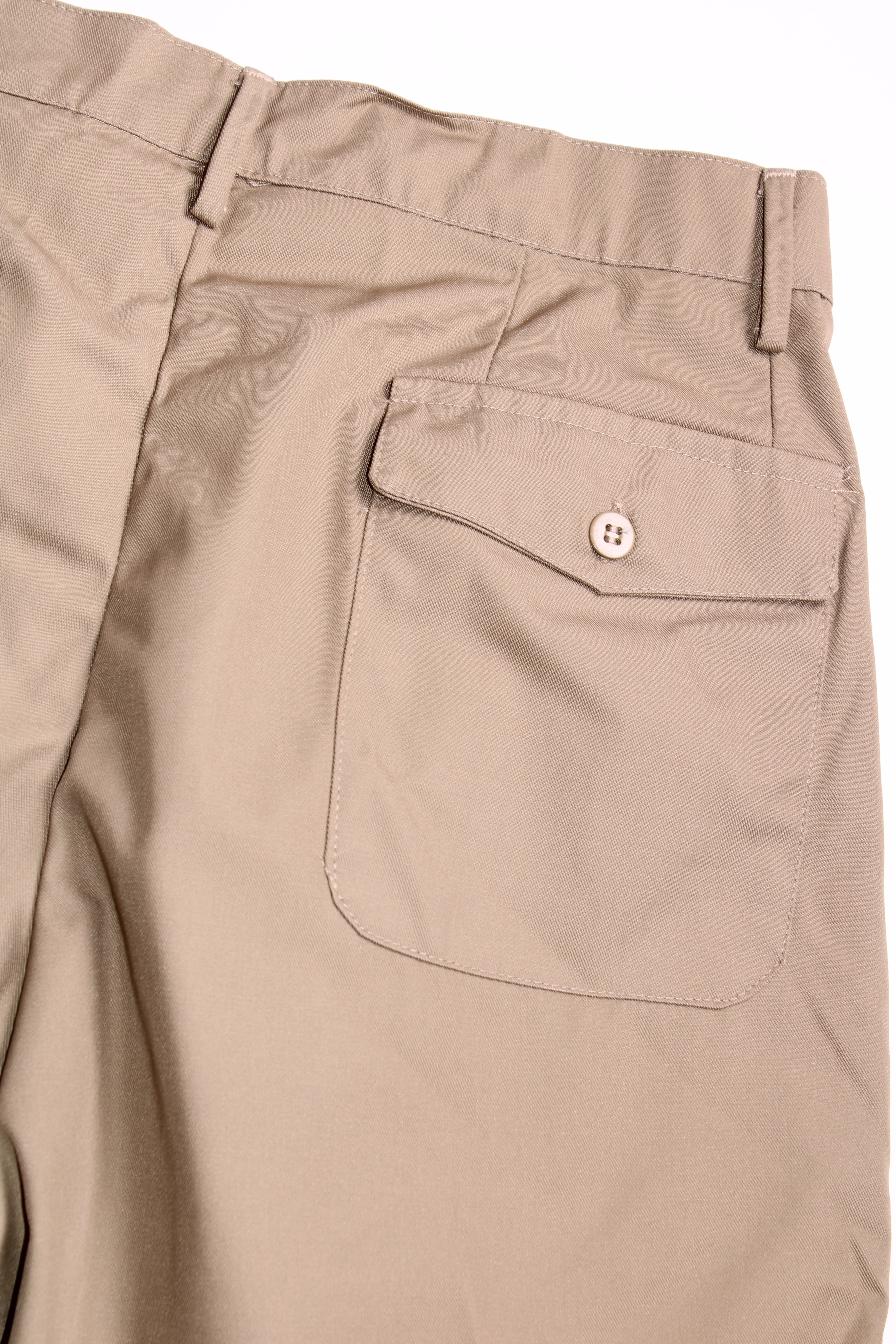 ITALIAN ARMY VINTAGE SUMMER UNIFORM PLEATED SHORTS BEIGE