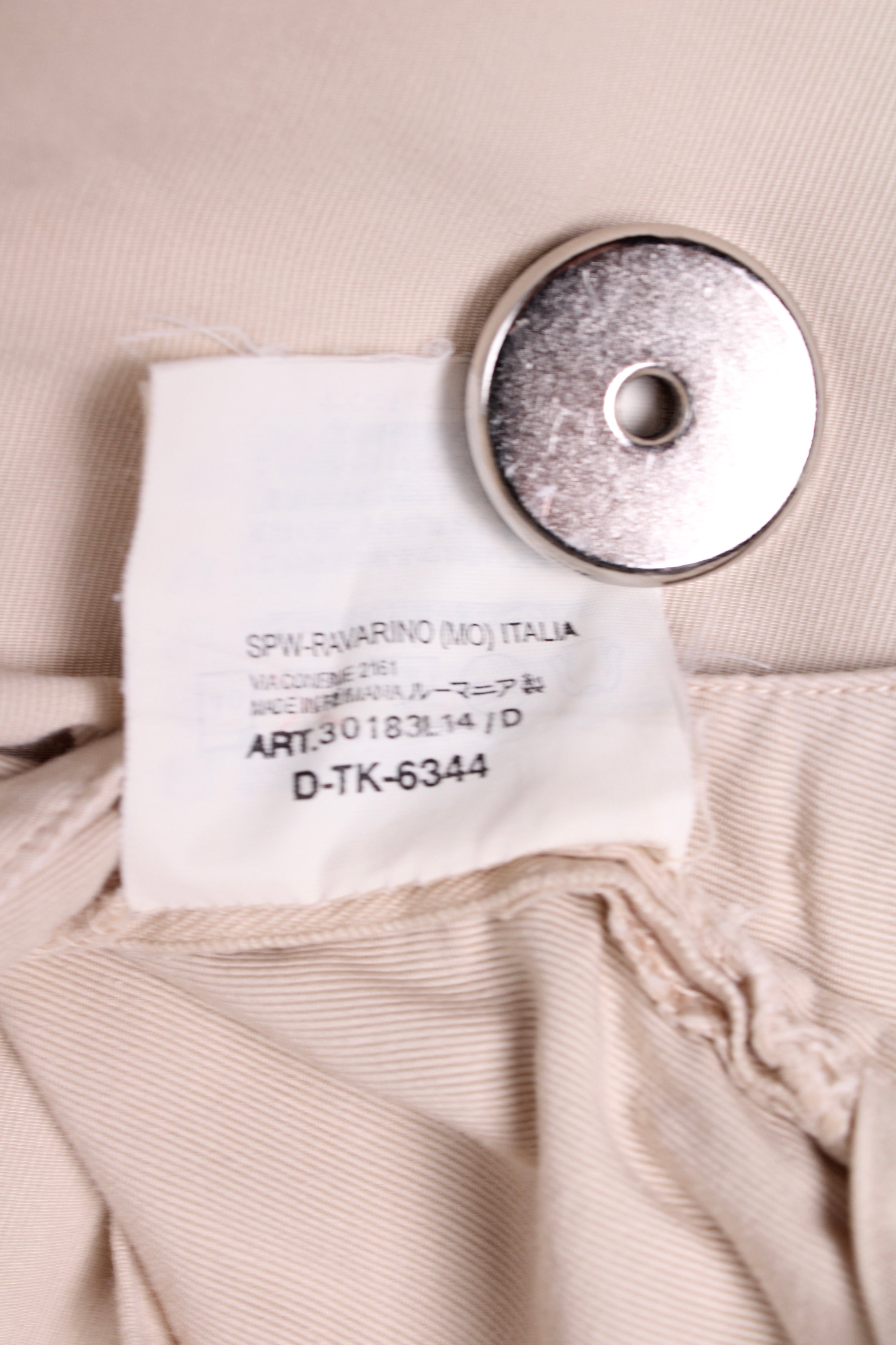 CP COMPANY VINTAGE CHINO PANTS BEIGE - 46