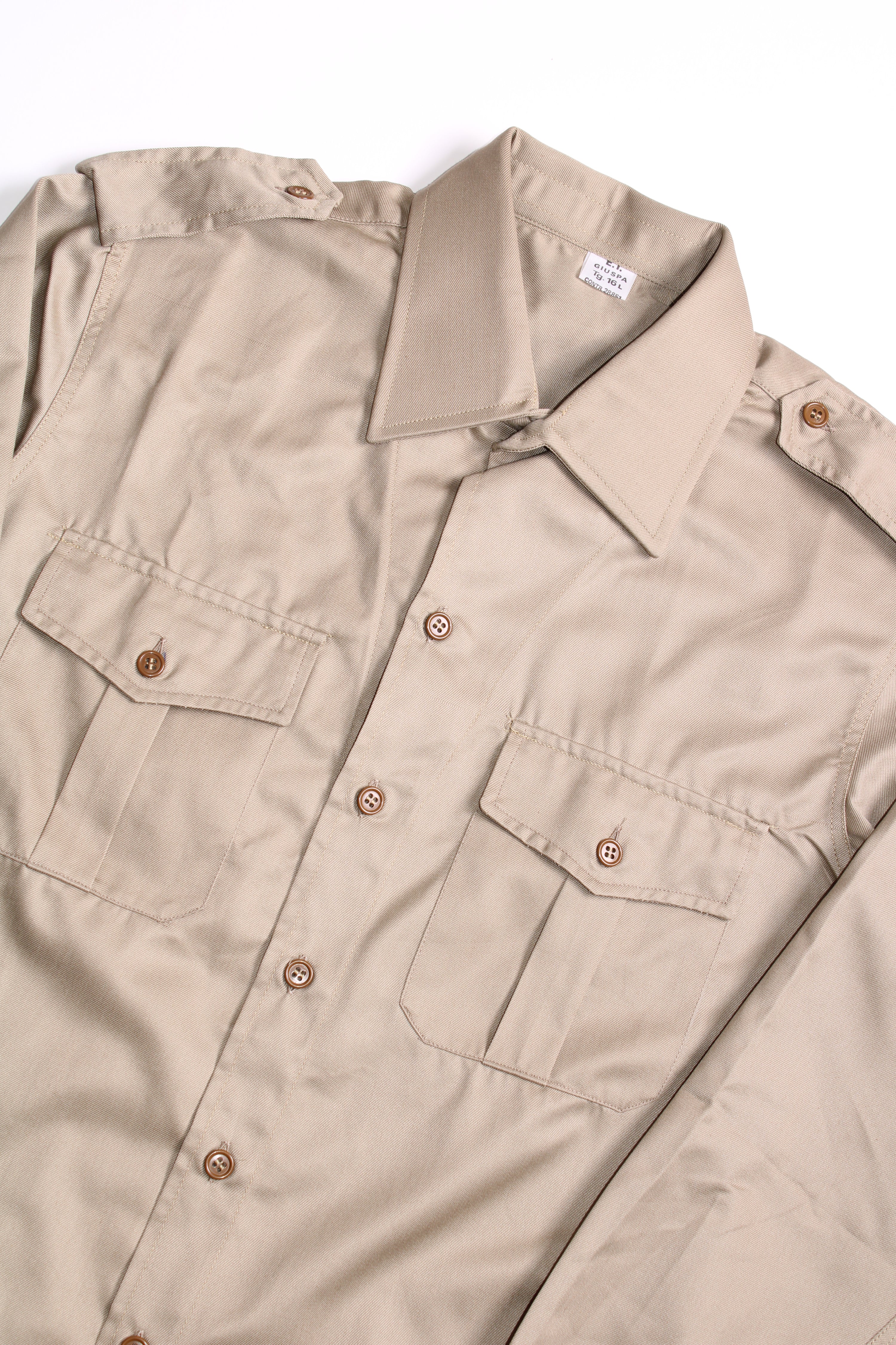 ITALIAN ARMY VINTAGE SHIRT BEIGE