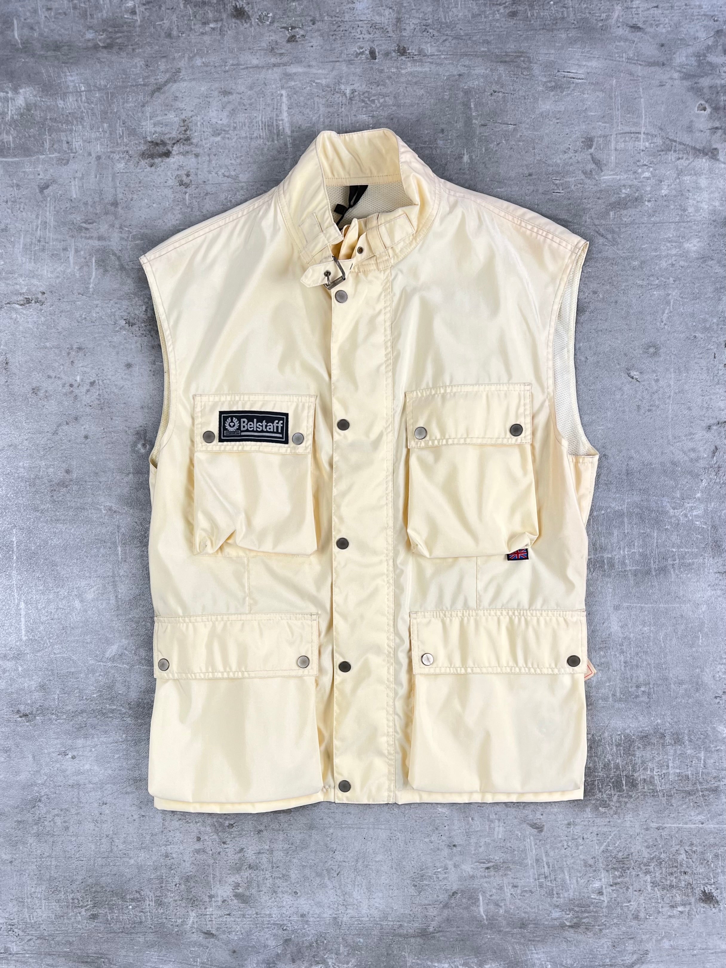 BELSTAFF RIDER VEST PEARL WHITE - L