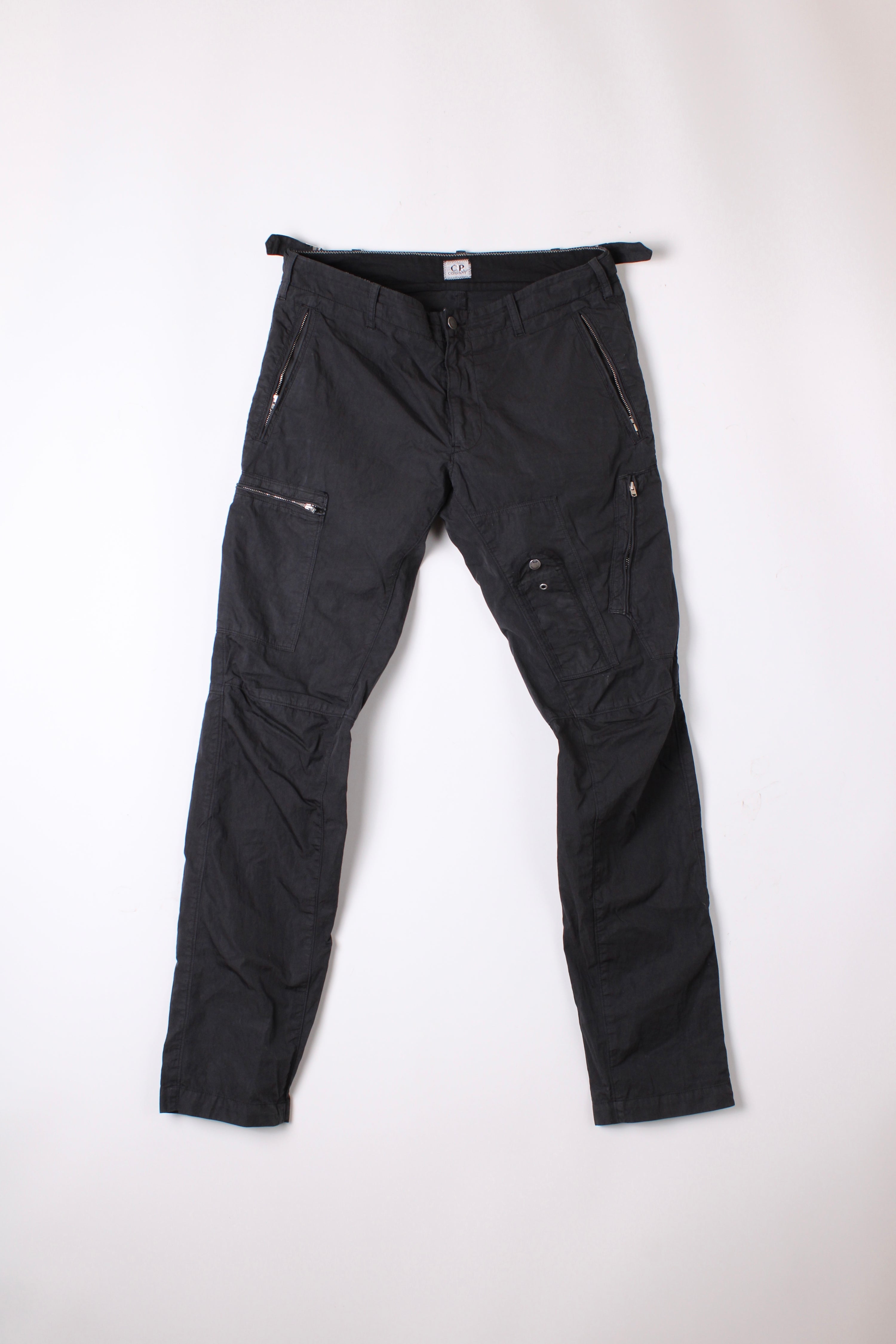CP COMPANY VINTAGE TECHNICAL PANTS BLACK - 48