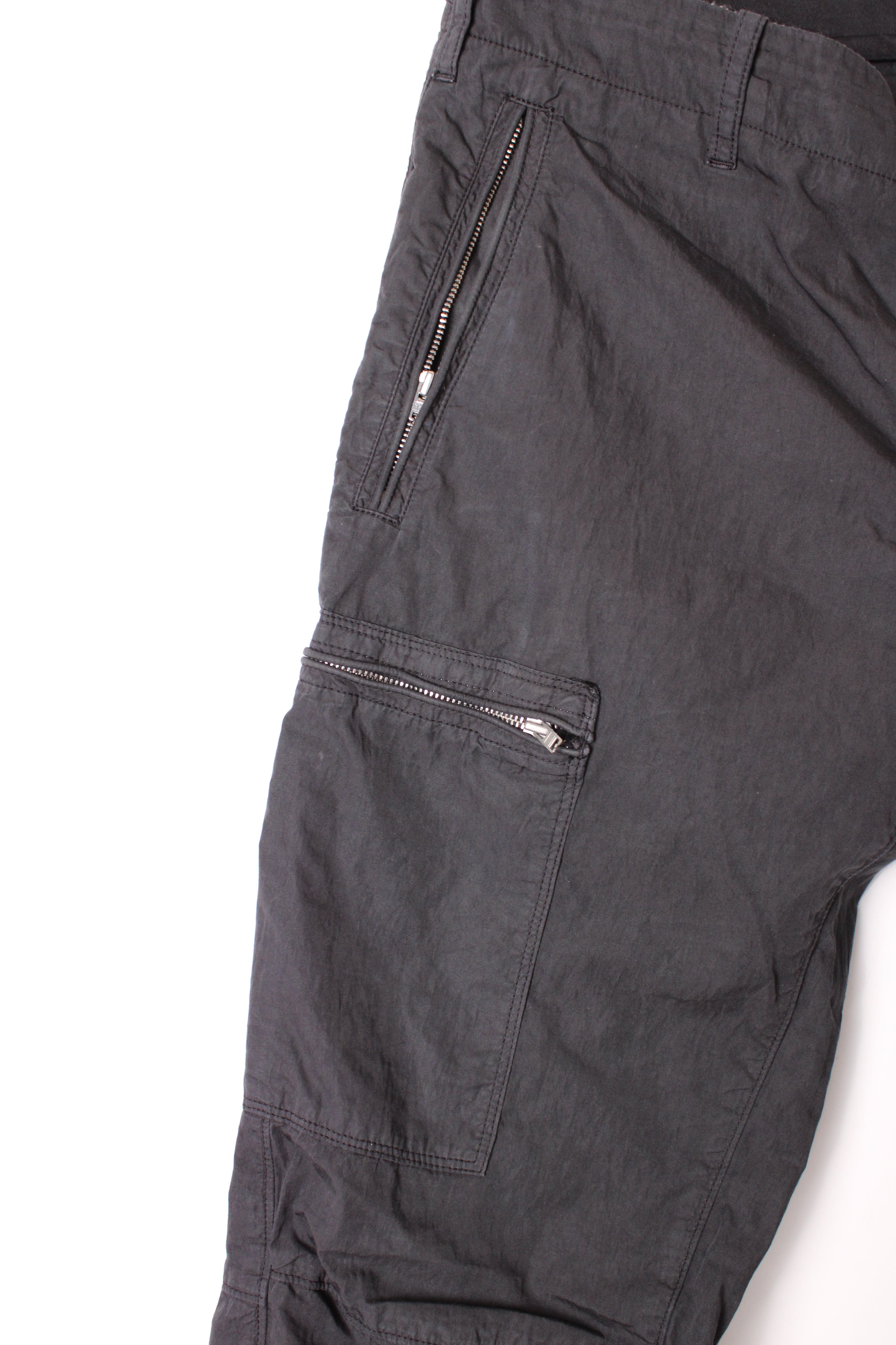 CP COMPANY VINTAGE TECHNICAL PANTS BLACK - 48