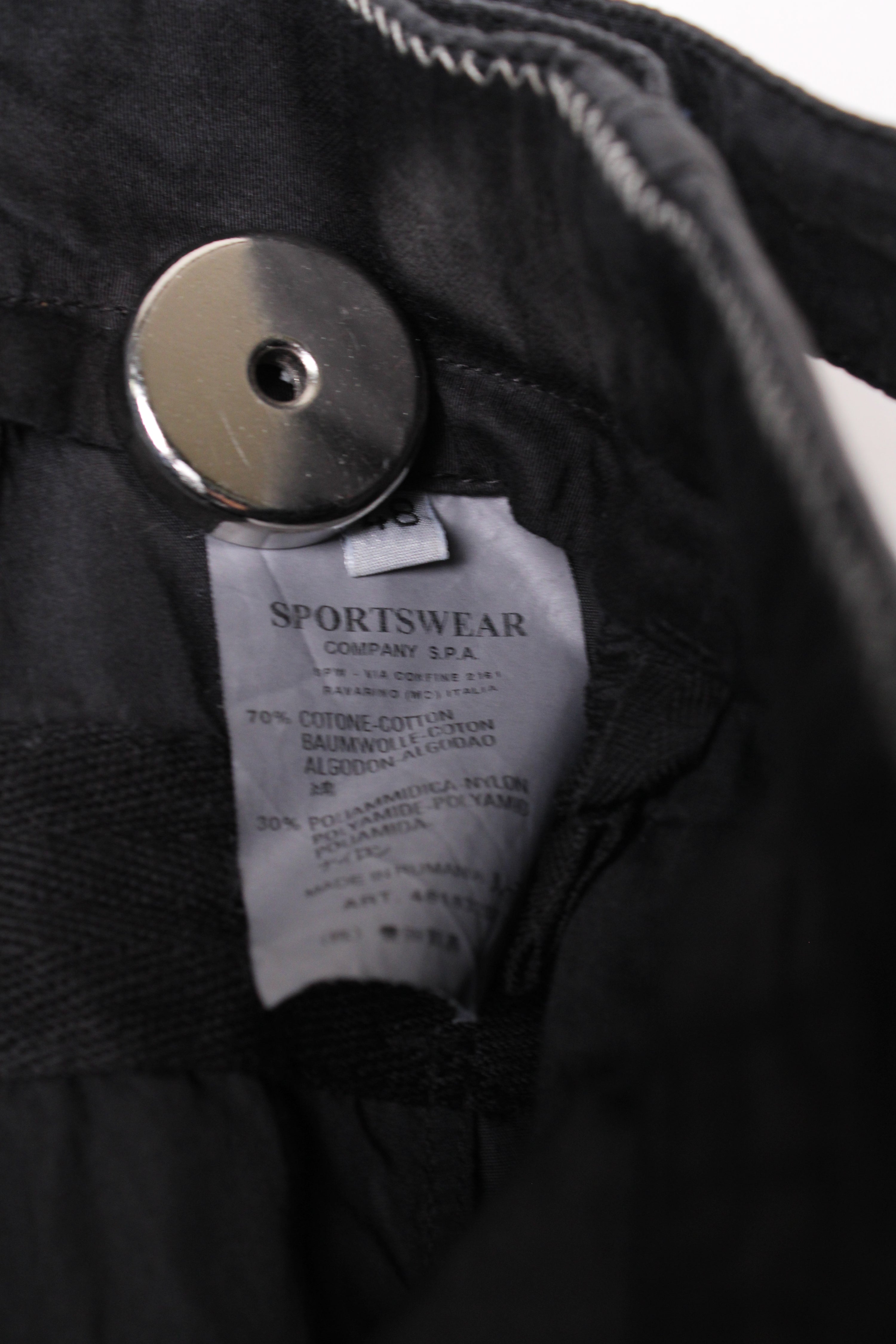 CP COMPANY VINTAGE TECHNICAL PANTS BLACK - 48