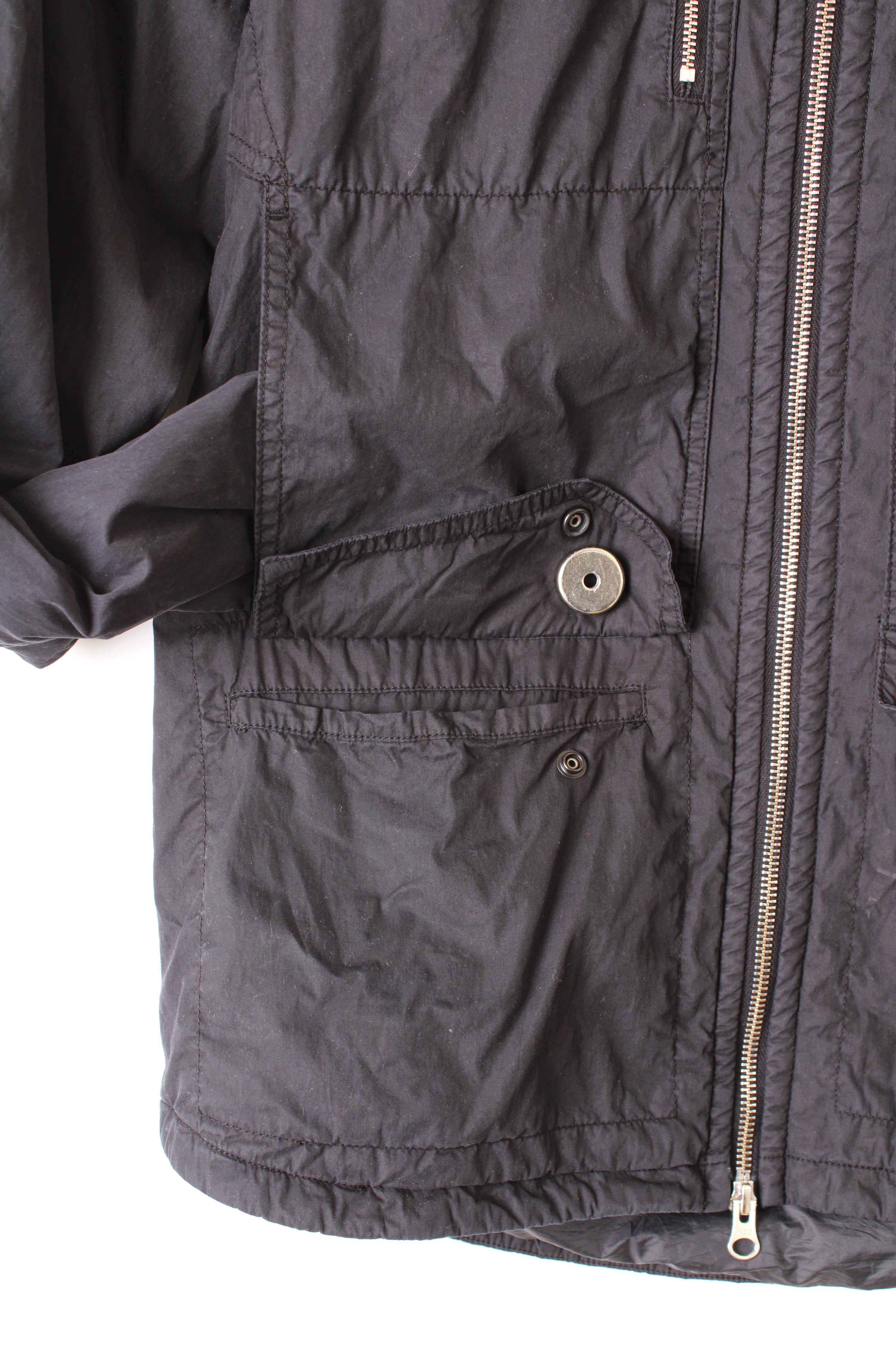 STONE ISLAND SHADOW PROJECT PADDED OVERSHIRT BLACK - S