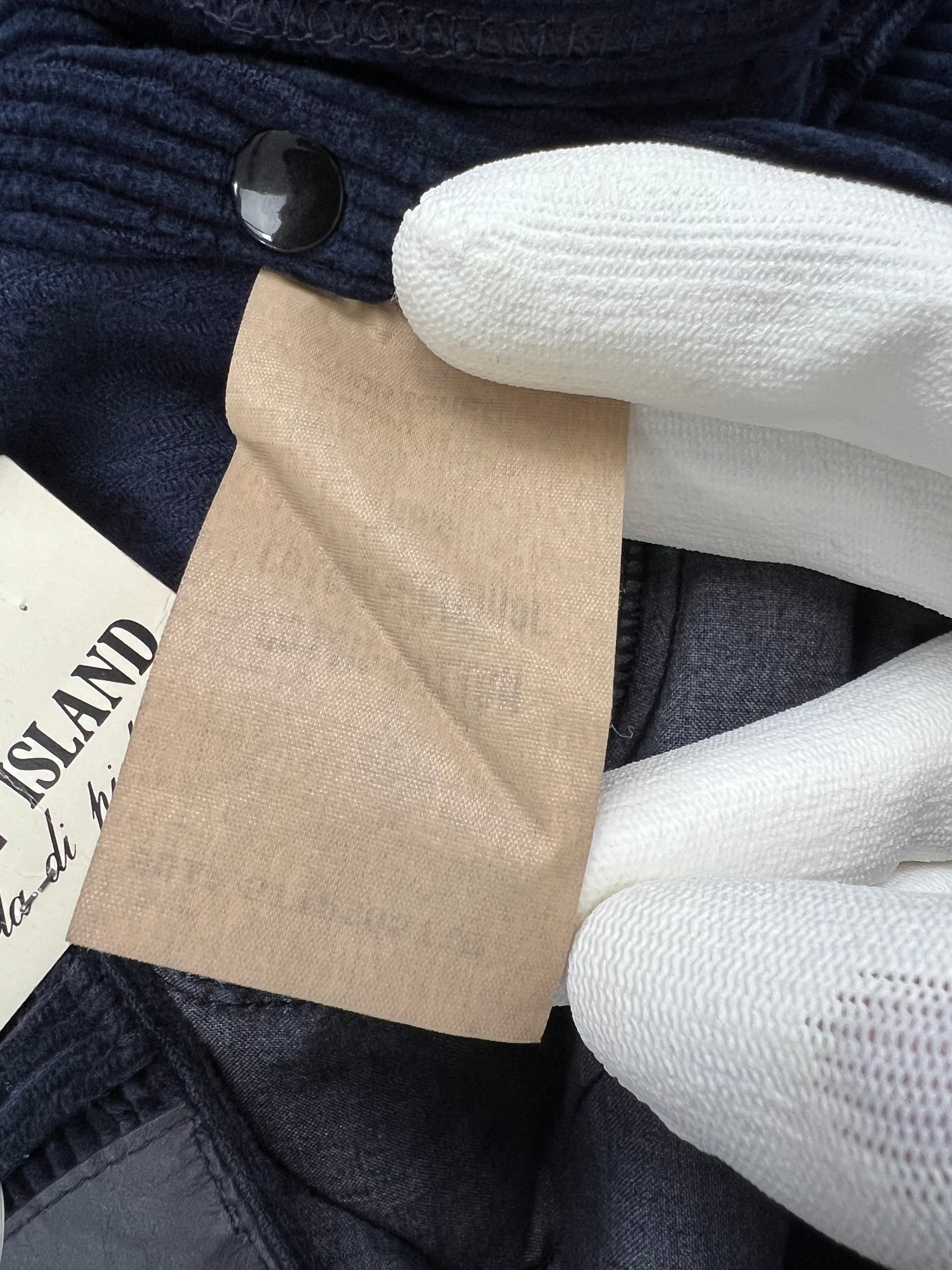 STONE ISLAND MARINA CORDUROY TROUSERS BLUE - 46