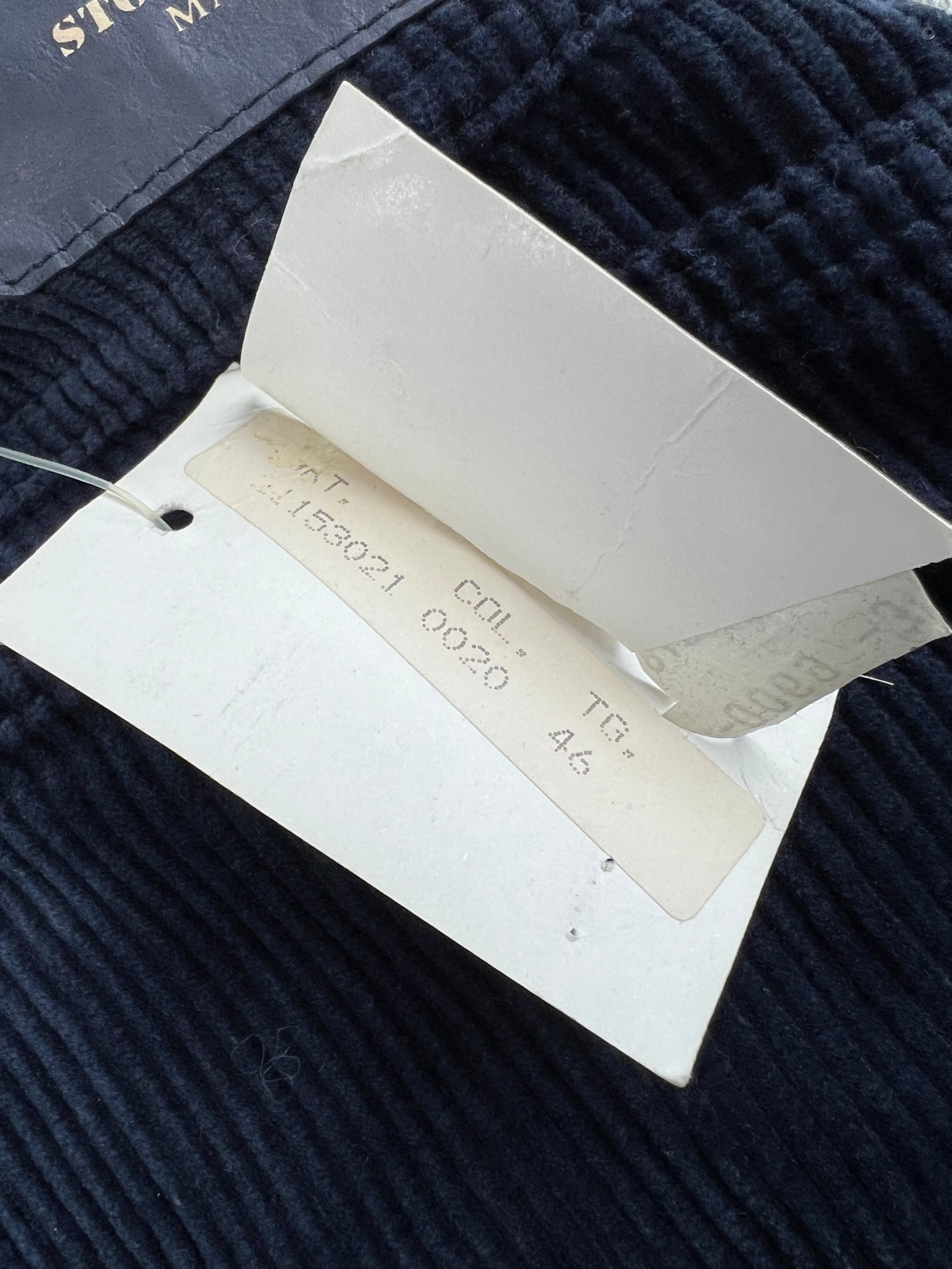 STONE ISLAND MARINA CORDUROY TROUSERS BLUE - 46