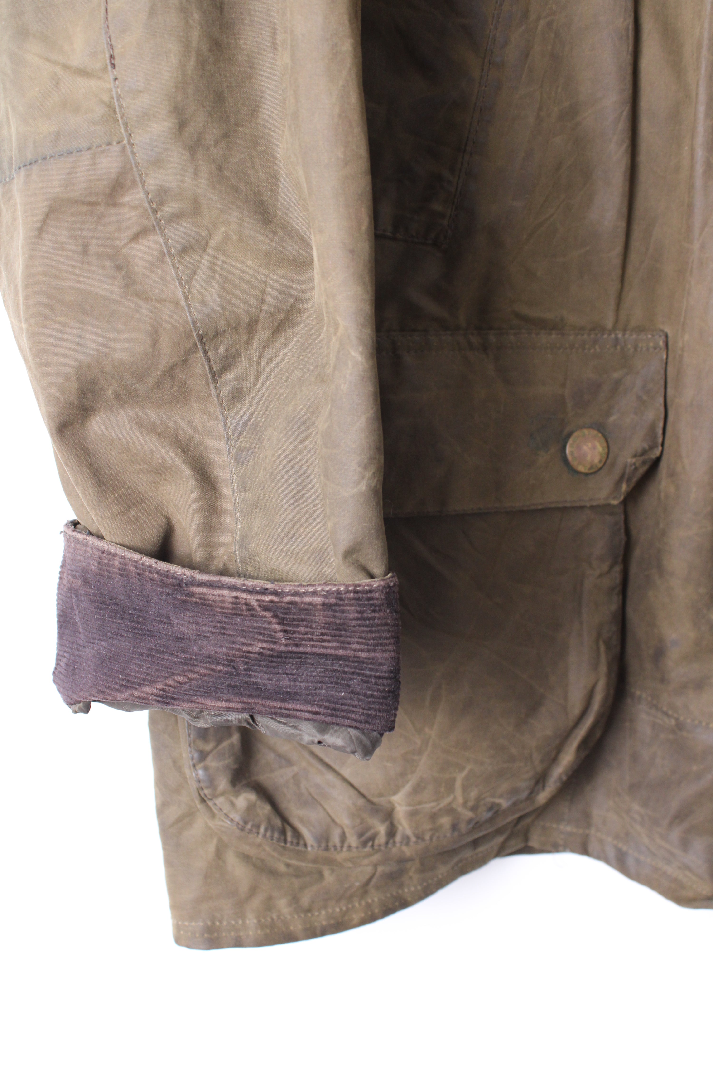 BARBOUR ASHBY WAX JACKET GREEN - L