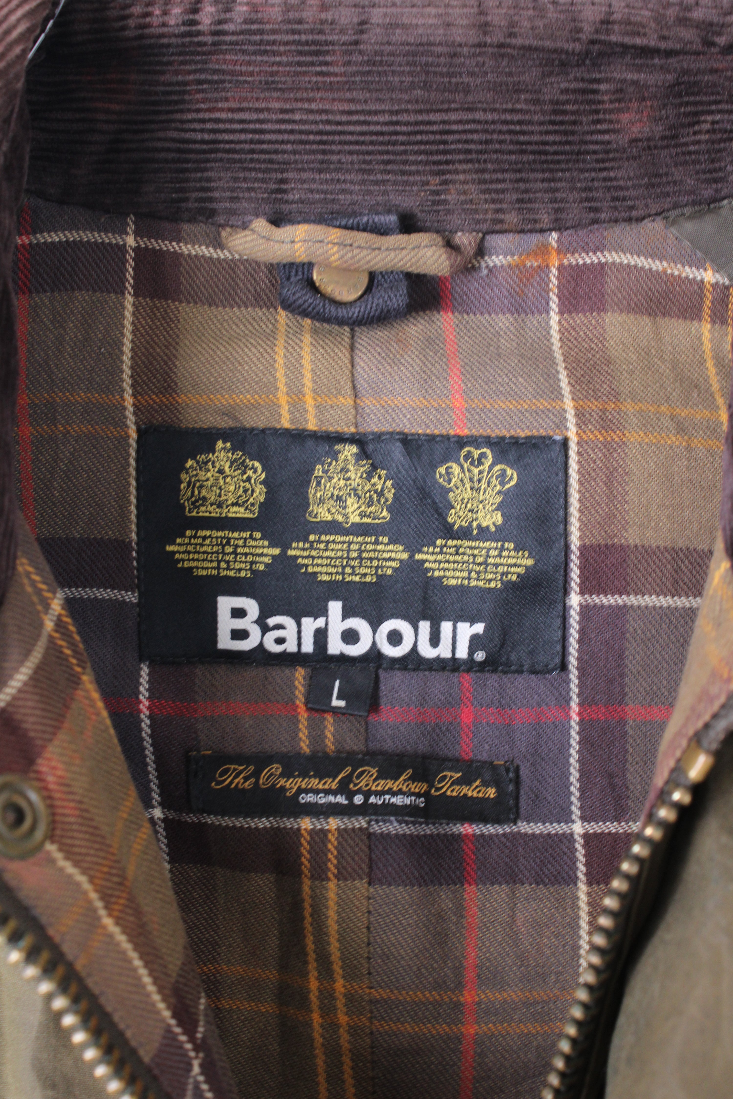 BARBOUR ASHBY WAX JACKET GREEN - L