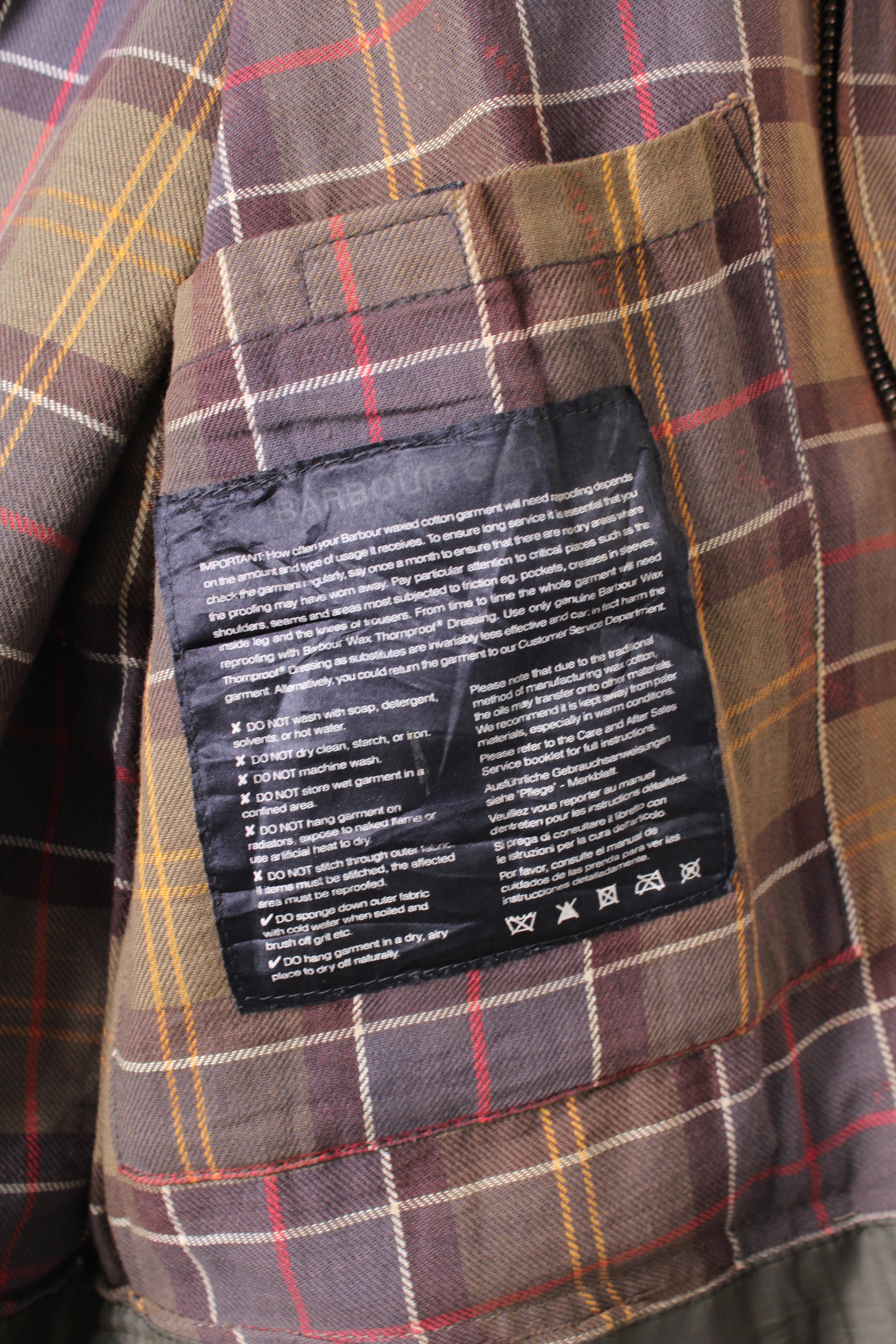 BARBOUR ASHBY WAX JACKET GREEN - L