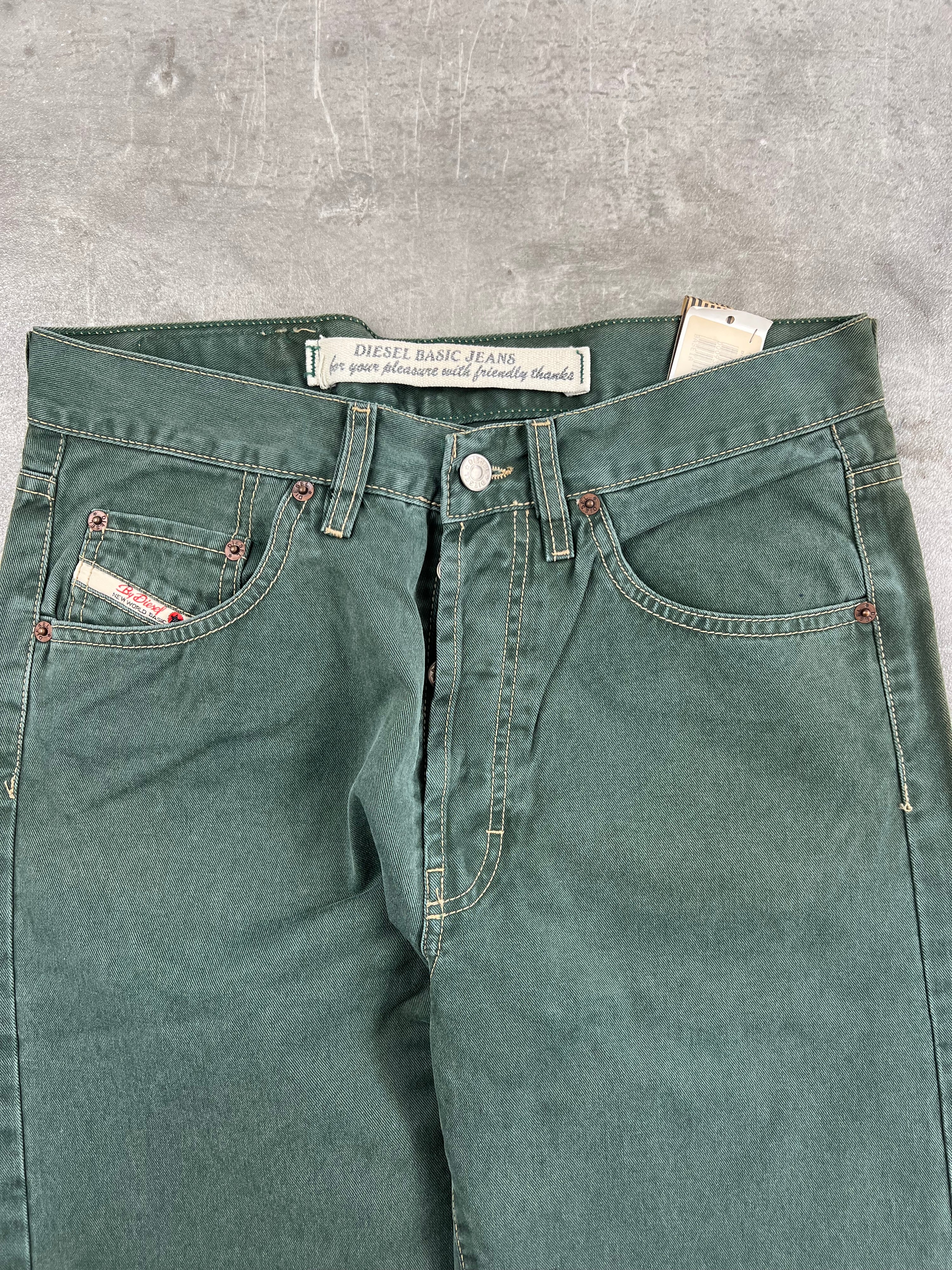 DIESEL CHEYENNE WORKWEAR DENIM PANTS GREEN - 31
