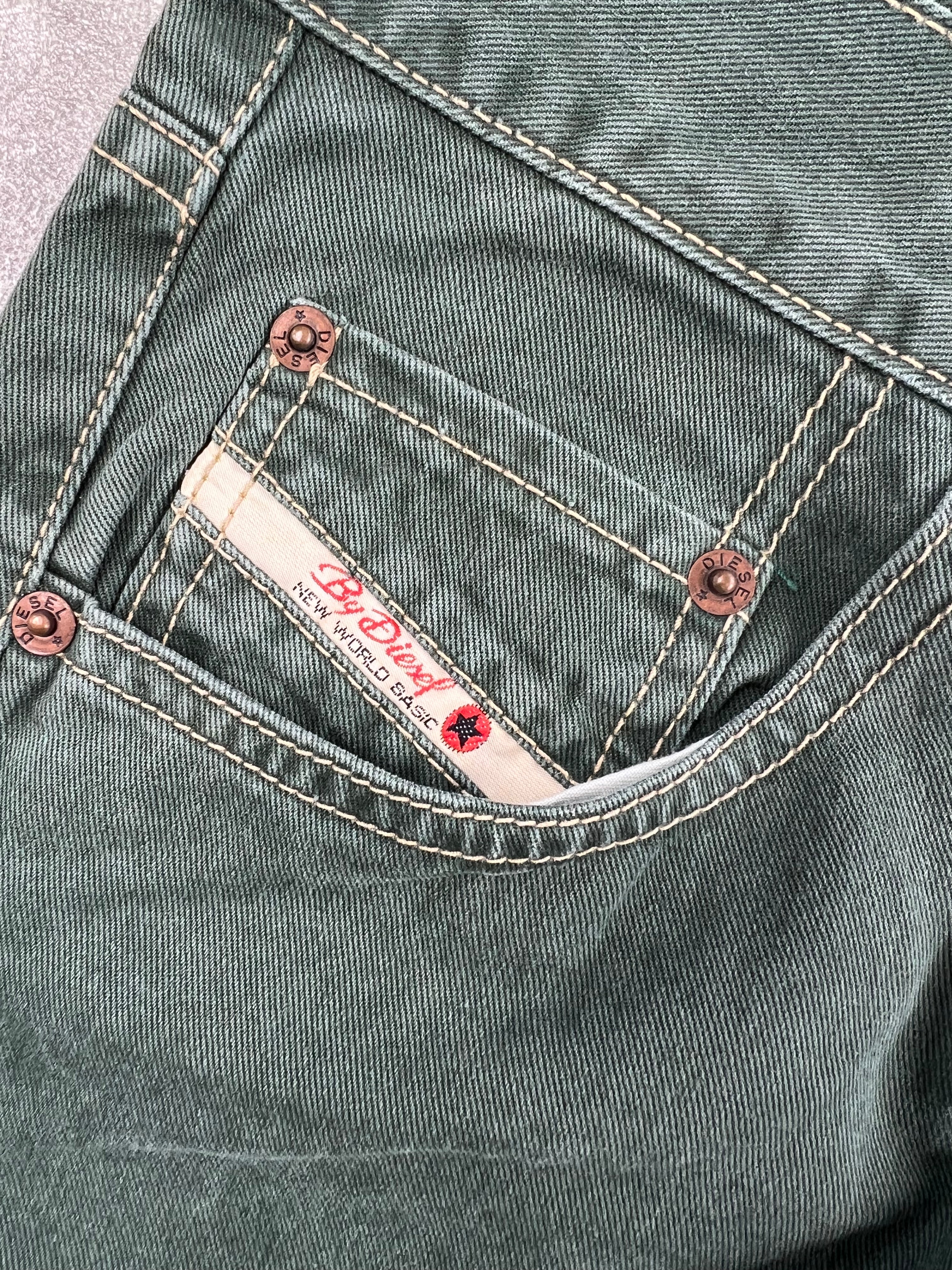 DIESEL CHEYENNE WORKWEAR DENIM PANTS GREEN - 31