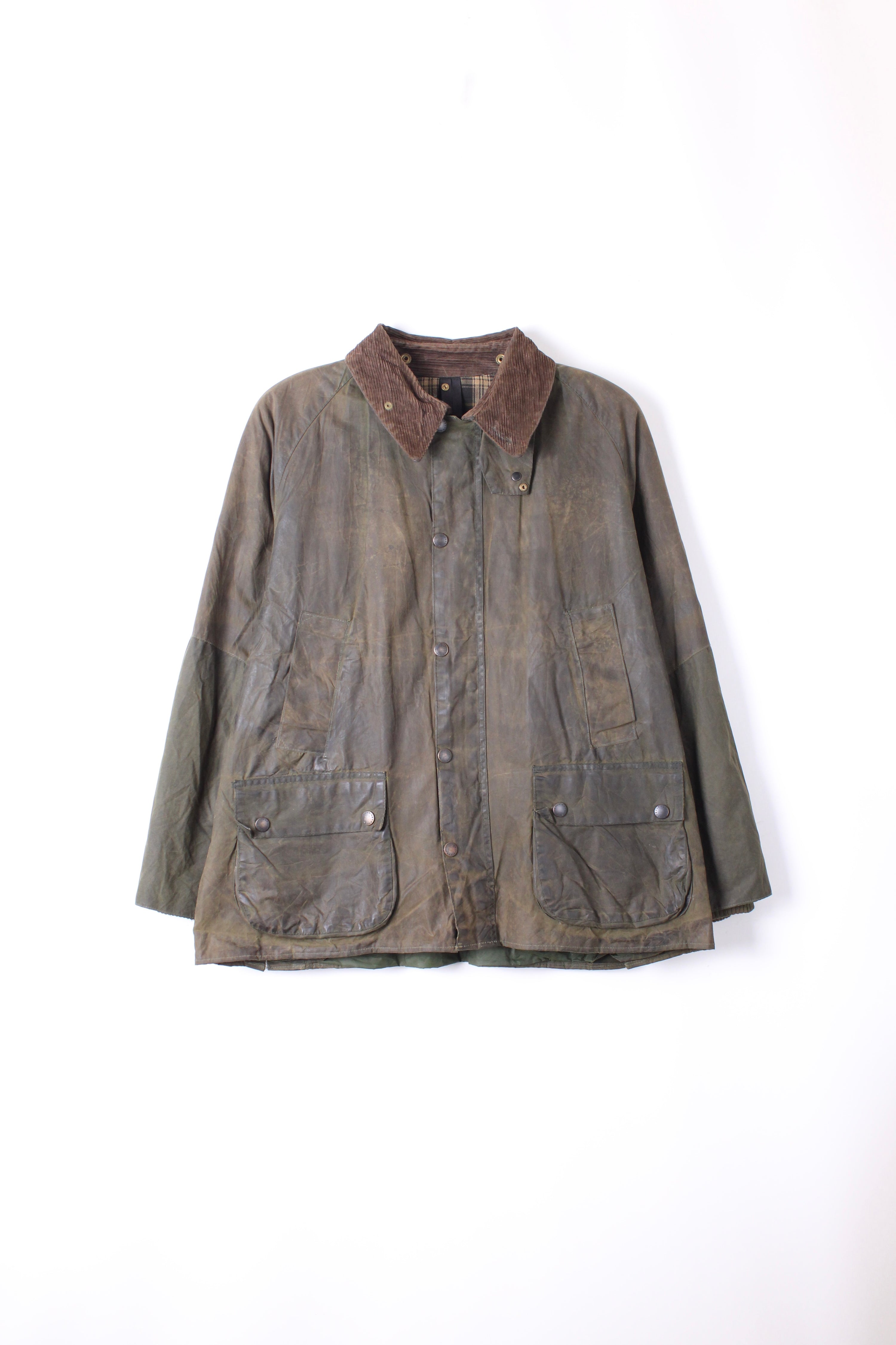 BARBOUR BEDALE WAX JACKET GREEN - L/XL