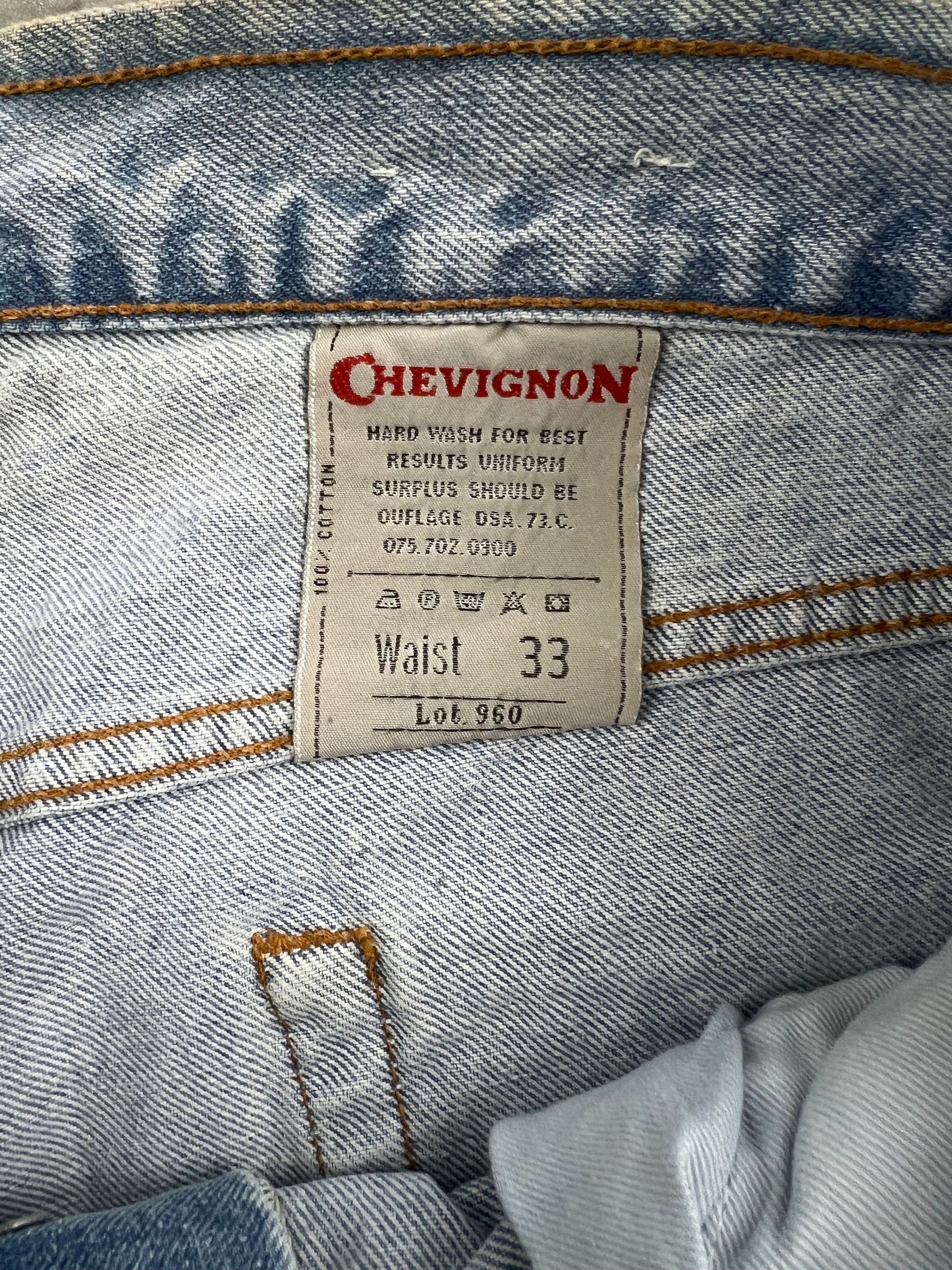 CHEVIGNON SANFORIZED DENIM JEANS MADE IN ITALY - 33