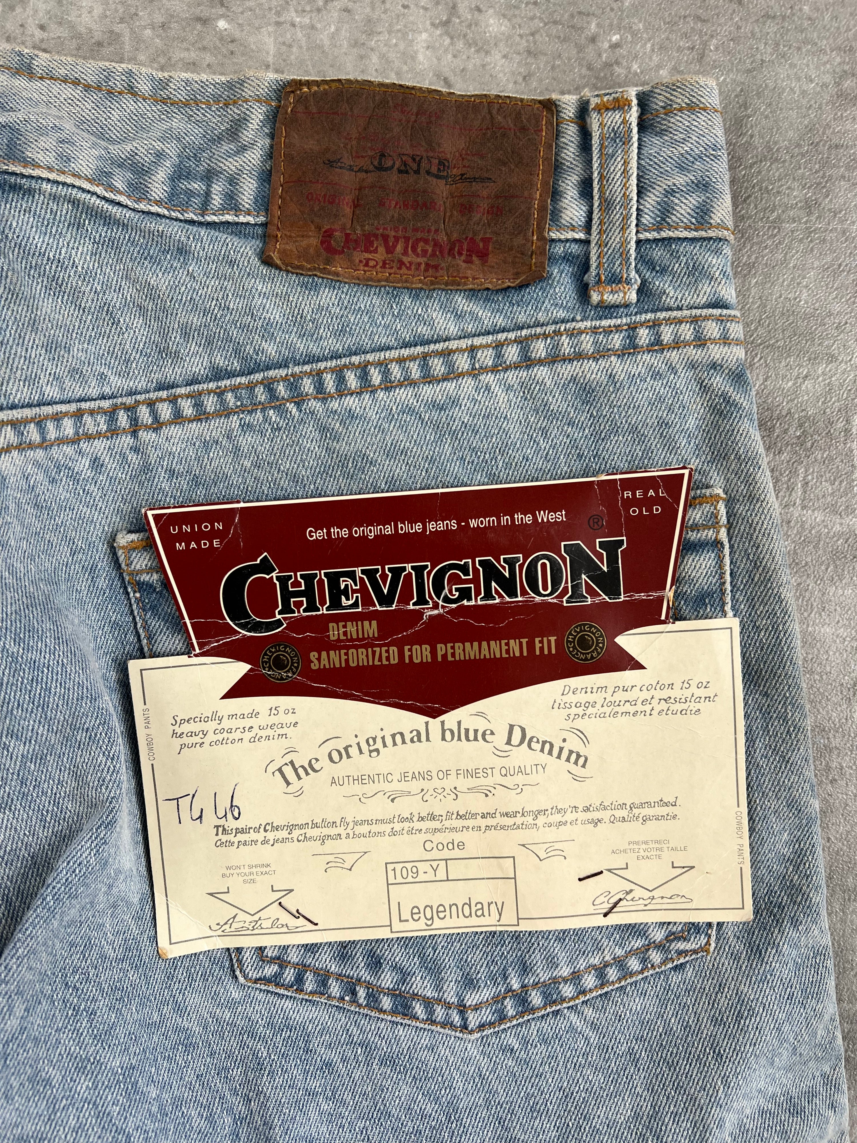 CHEVIGNON SANFORIZED DENIM JEANS MADE IN ITALY - 33