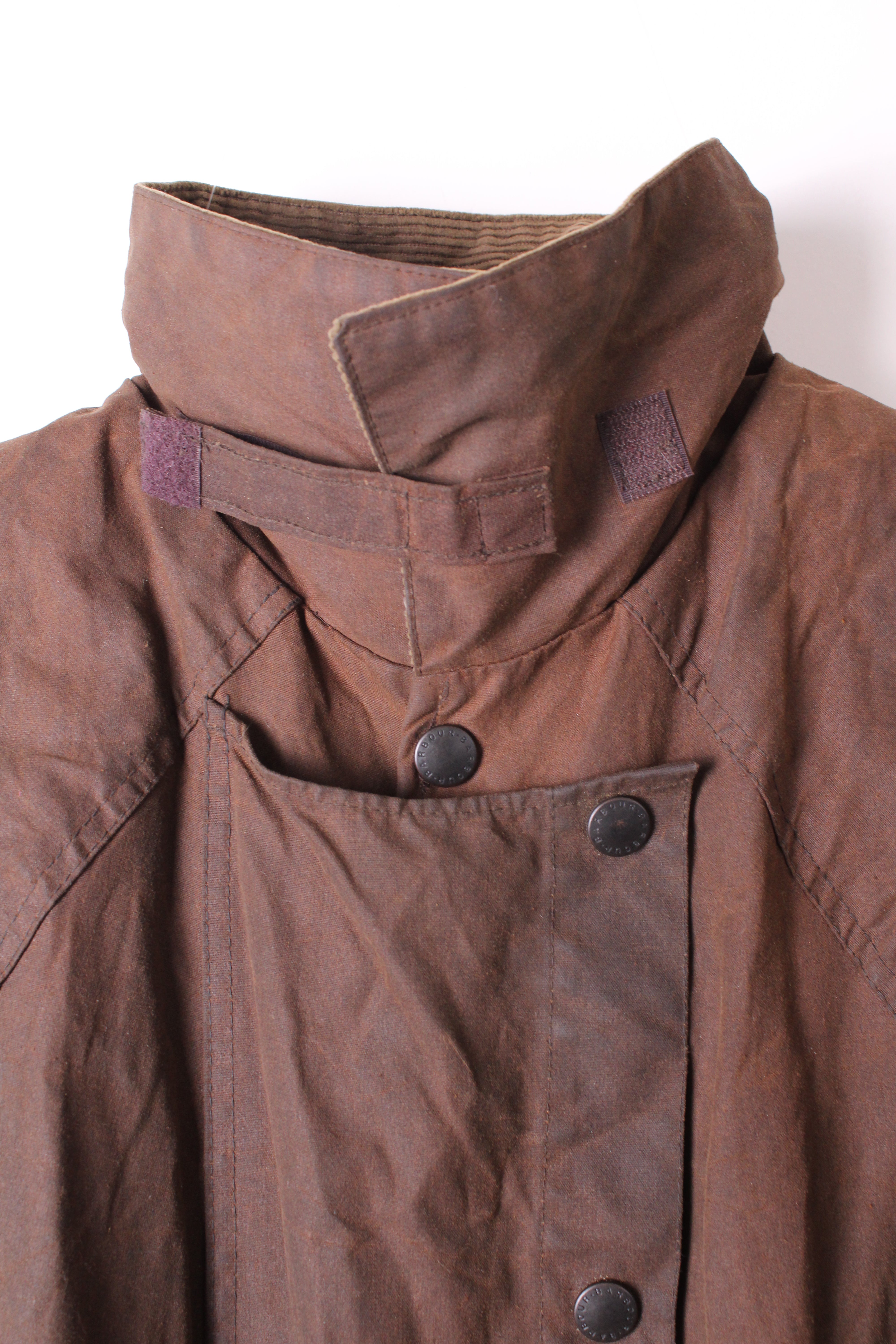 BARBOUR BACKHOUSE STOCKMAN WAX JACKET BROWN - L/XL – HOLYGARMS