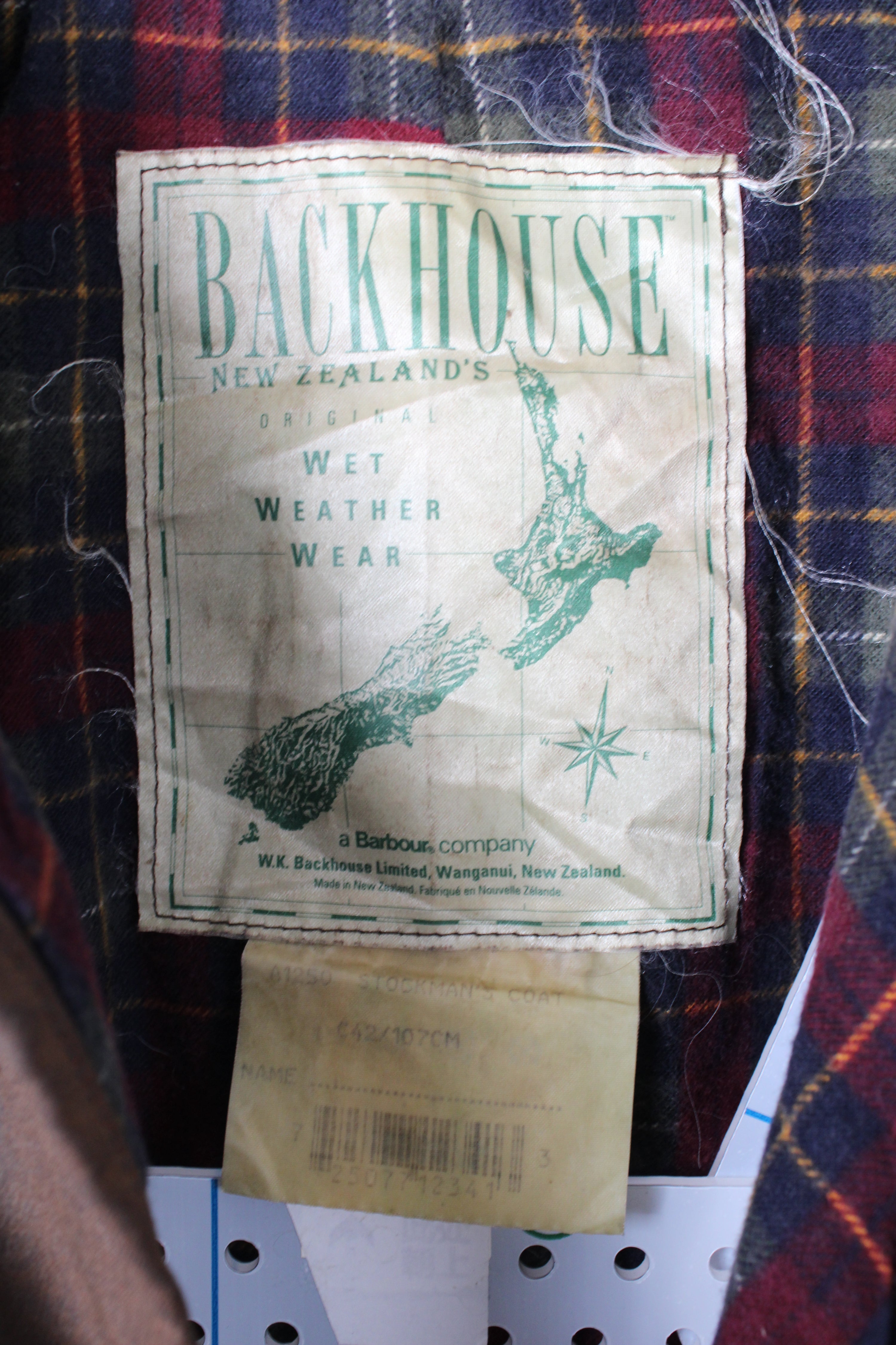 BARBOUR BACKHOUSE STOCKMAN WAX JACKET BROWN - L/XL