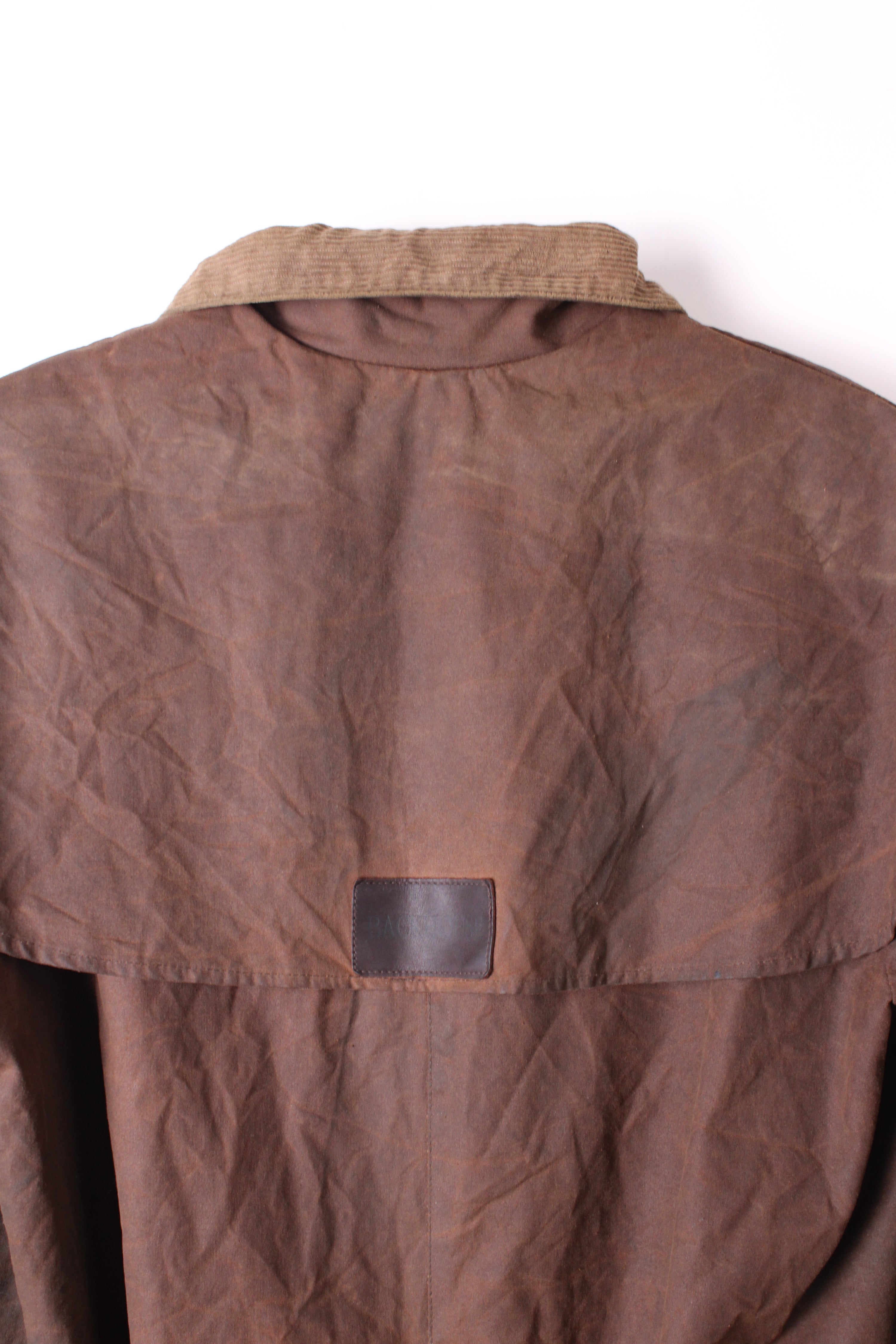 BARBOUR BACKHOUSE STOCKMAN WAX JACKET BROWN - L/XL