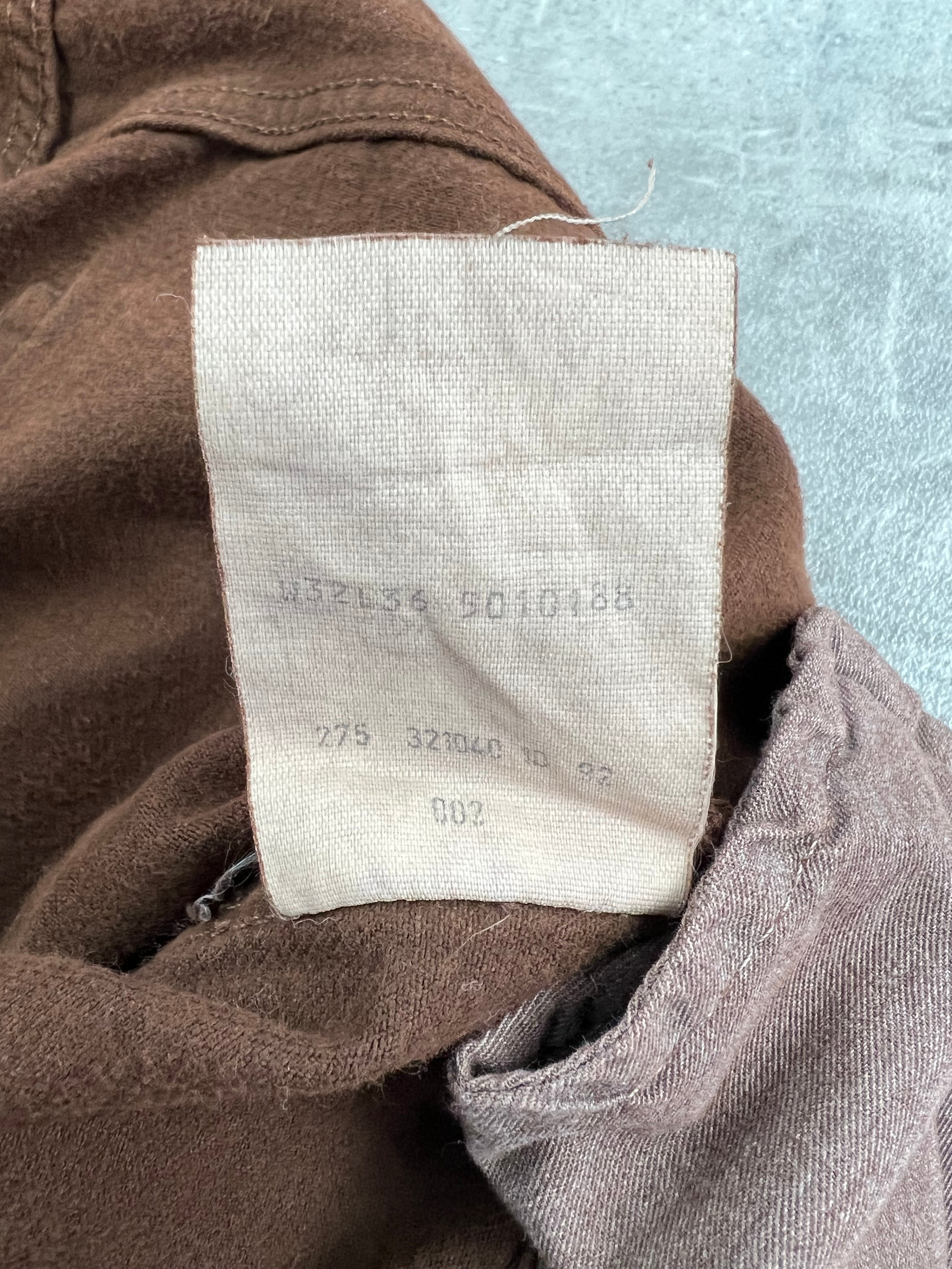 LEVIS 501 JEANS BROWN DENIM MADE IN FRANCE - 32X36