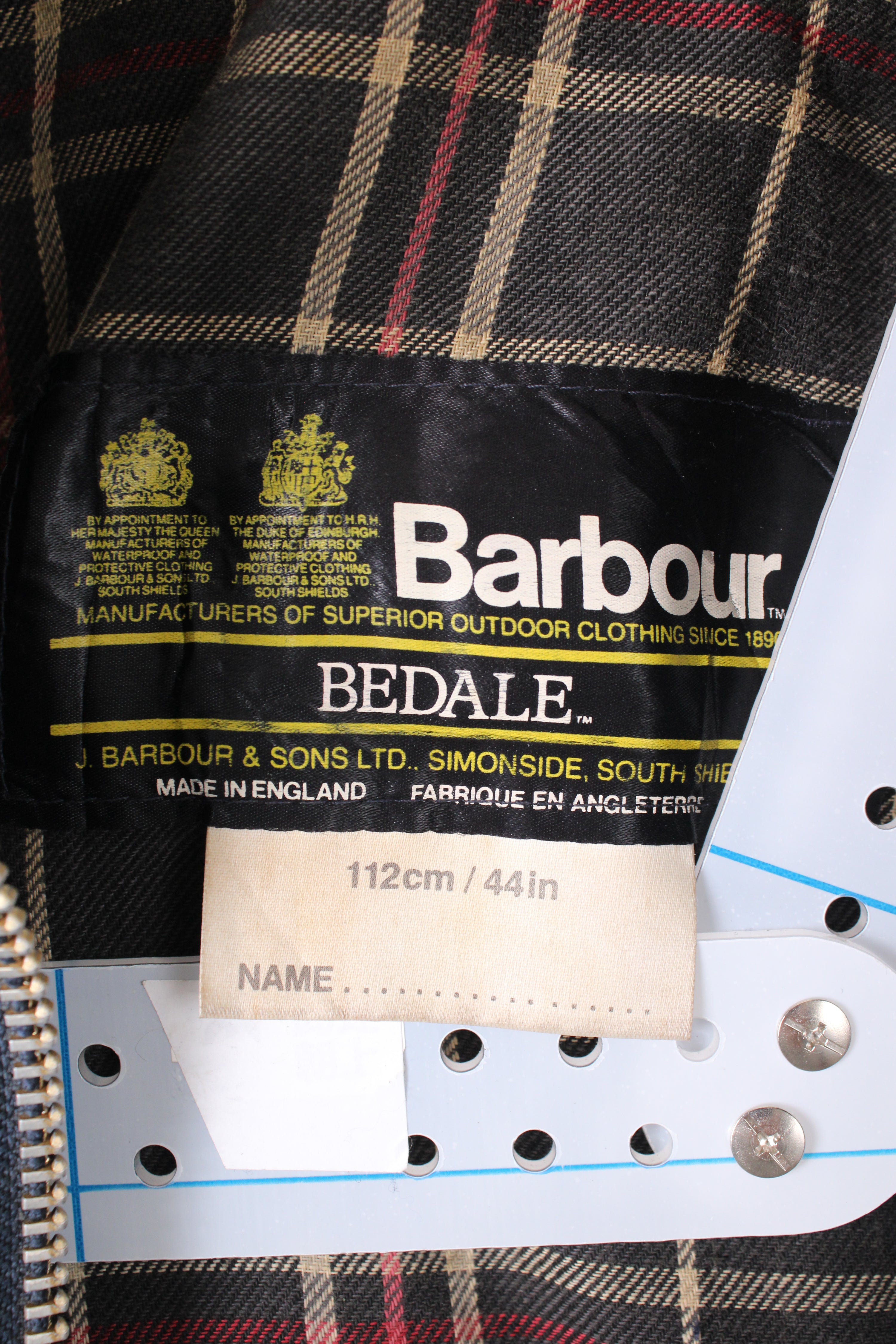 BARBOUR BEDALE 4 POCKETS WAXED JACKET BLUE - L/XL