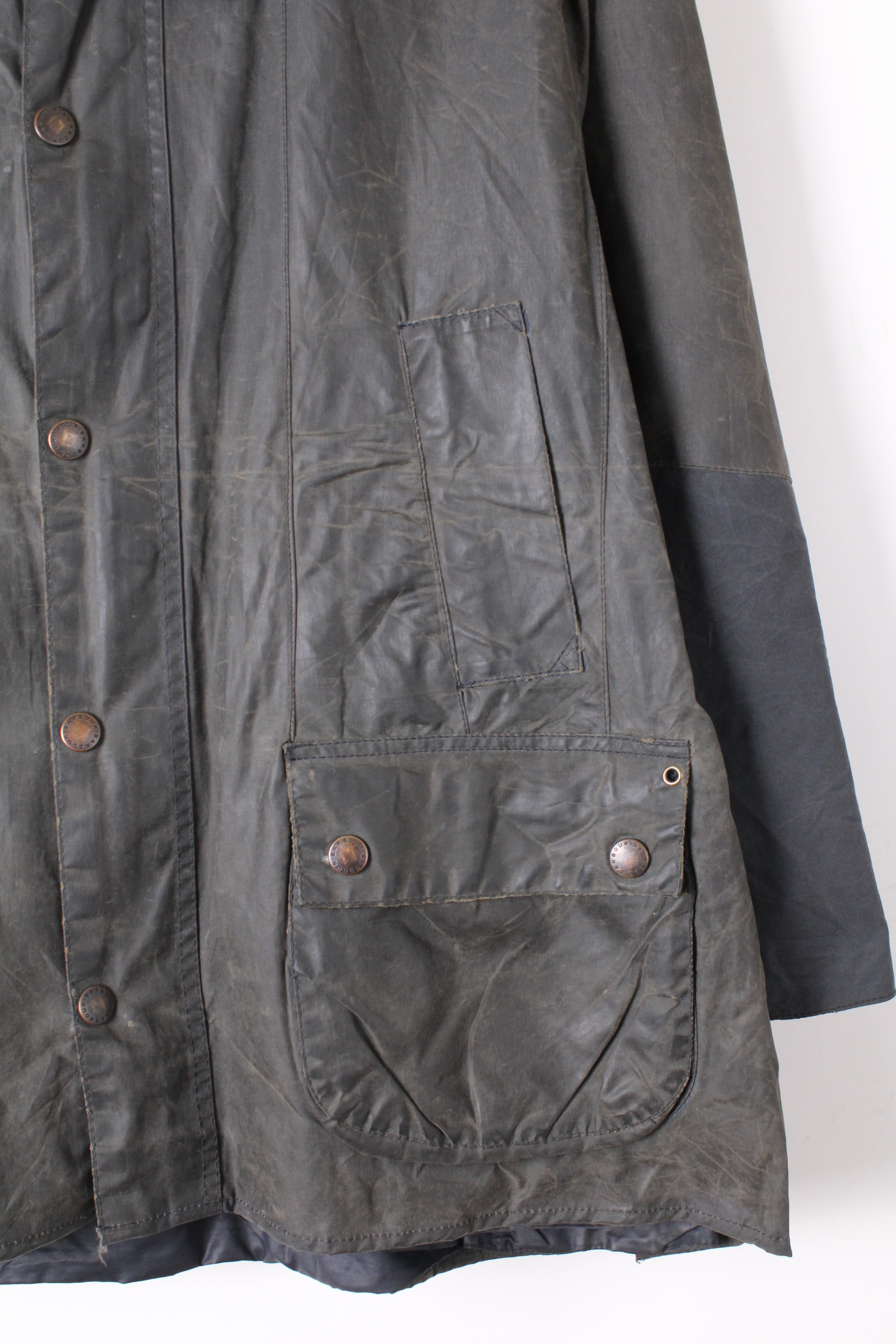 BARBOUR BEDALE WAX JACKET GREY - M/L