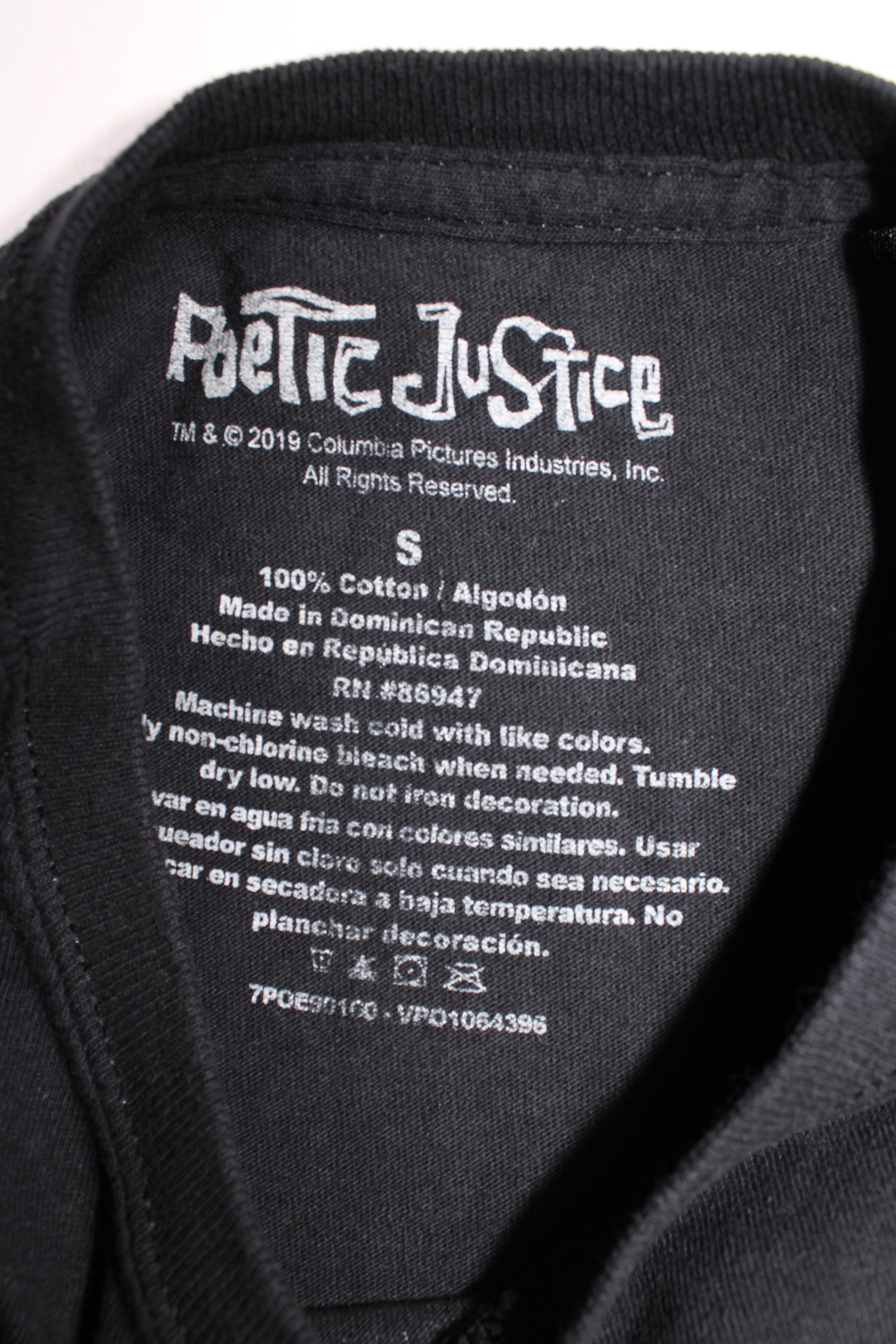 TUPAC T-SHIRT BLACK - S