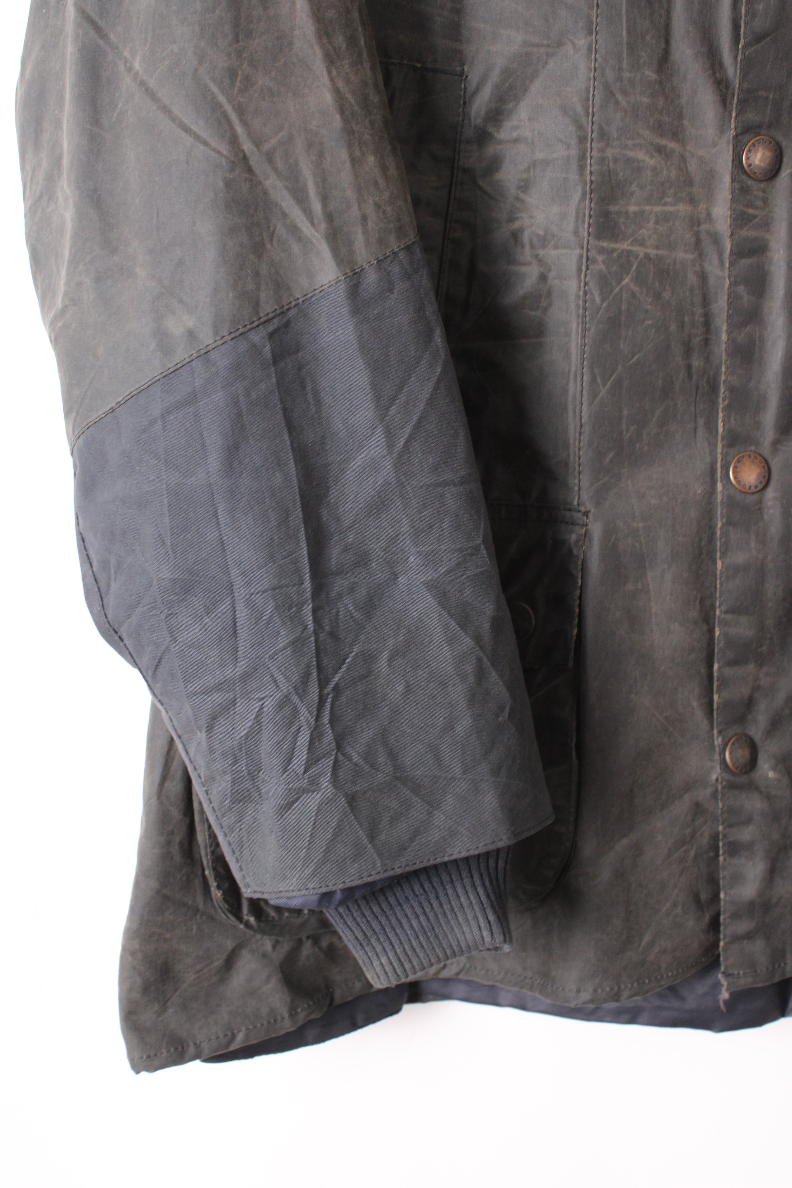 BARBOUR BEDALE WAX JACKET GREY - M/L