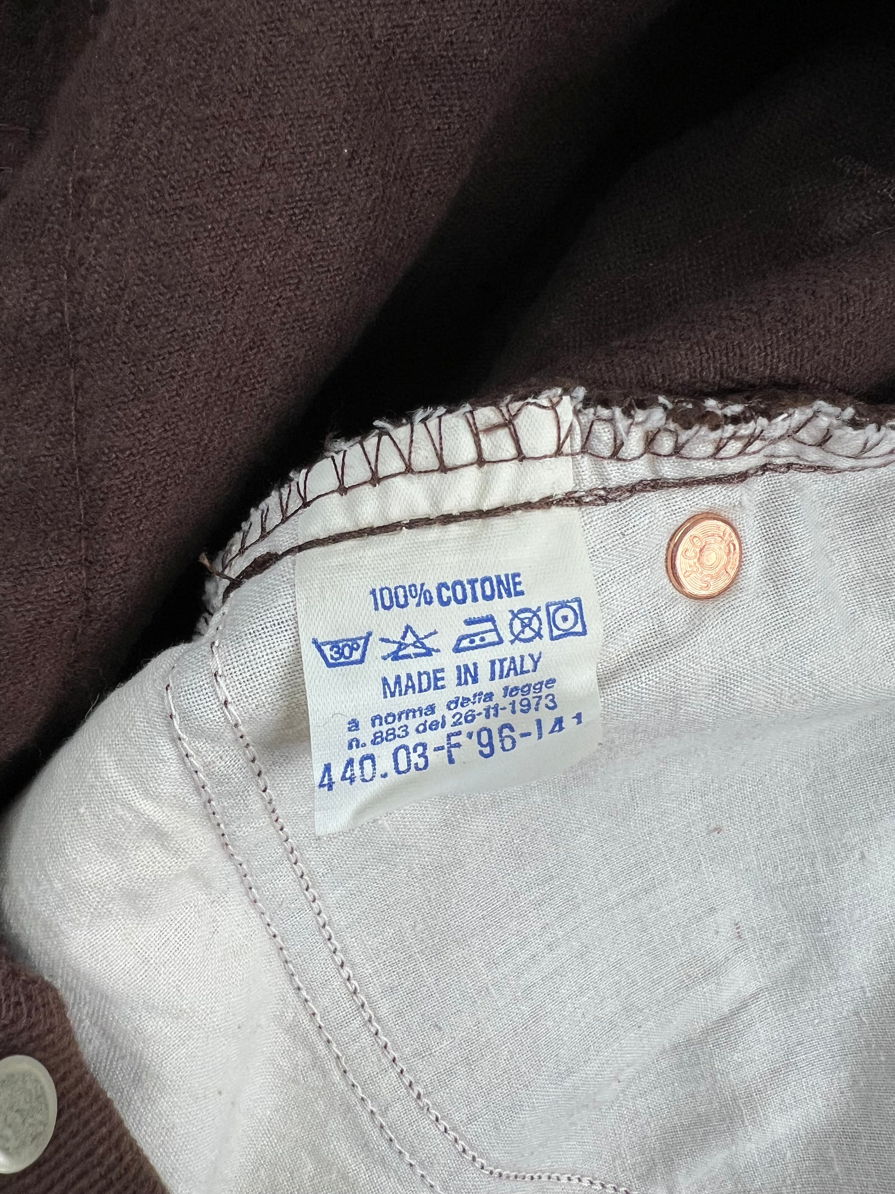 LEVIS 440 COTTON PANTS BROWN MADE IN ITALY