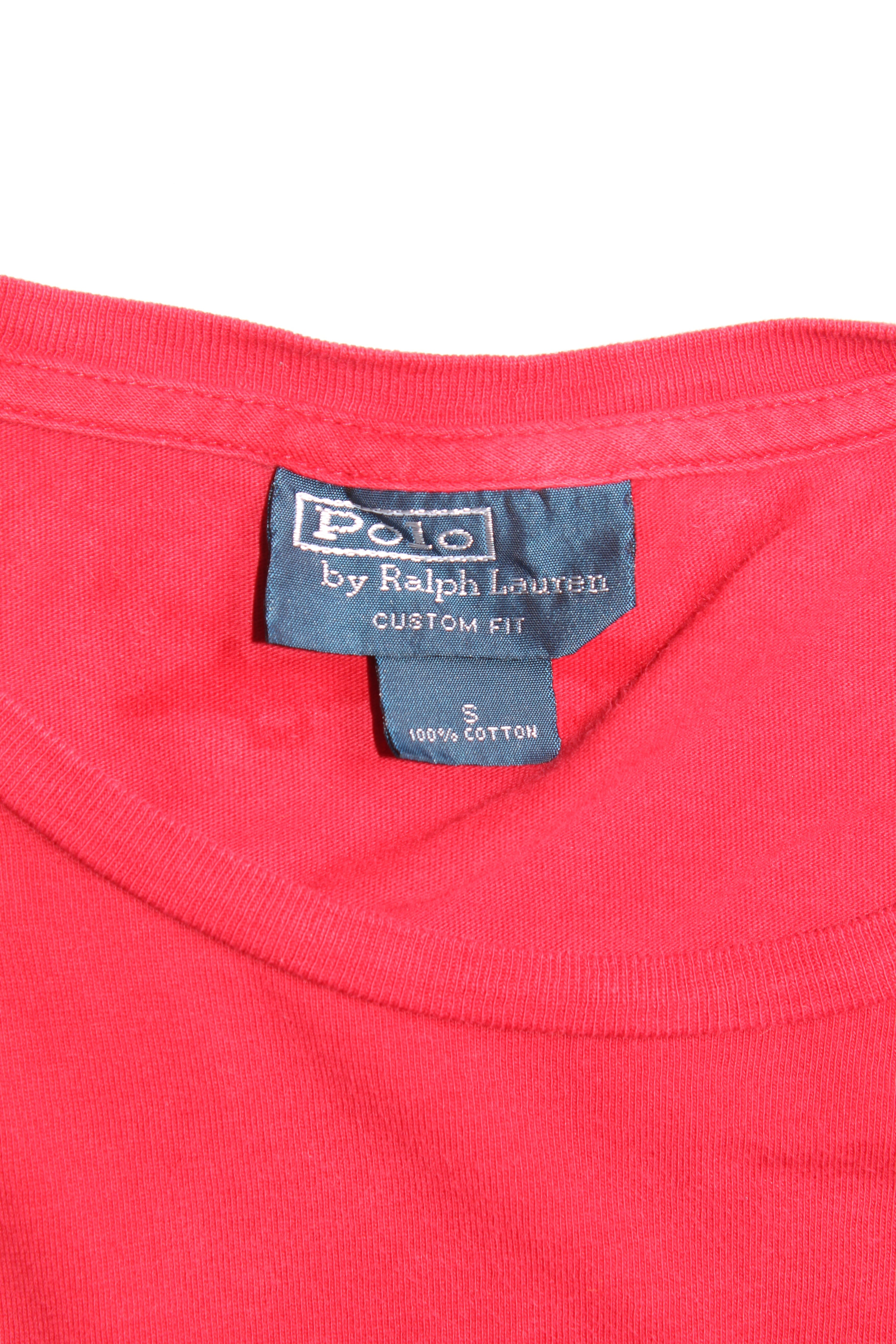 RALPH LAUREN BIG PRINT T-SHIRT RED - S