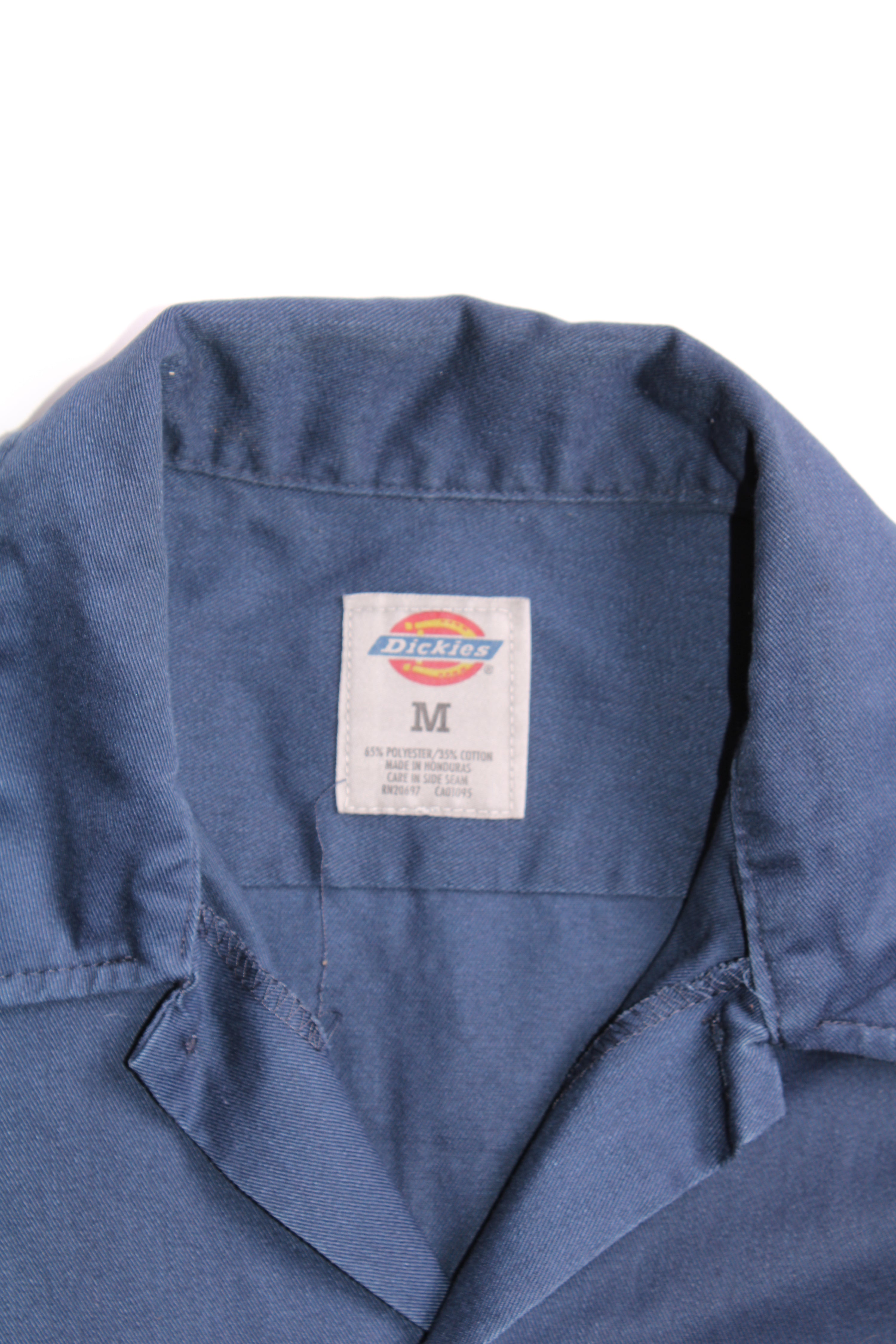VINTAGE DICKIES WORK SHIRT NAVY BLUE - M