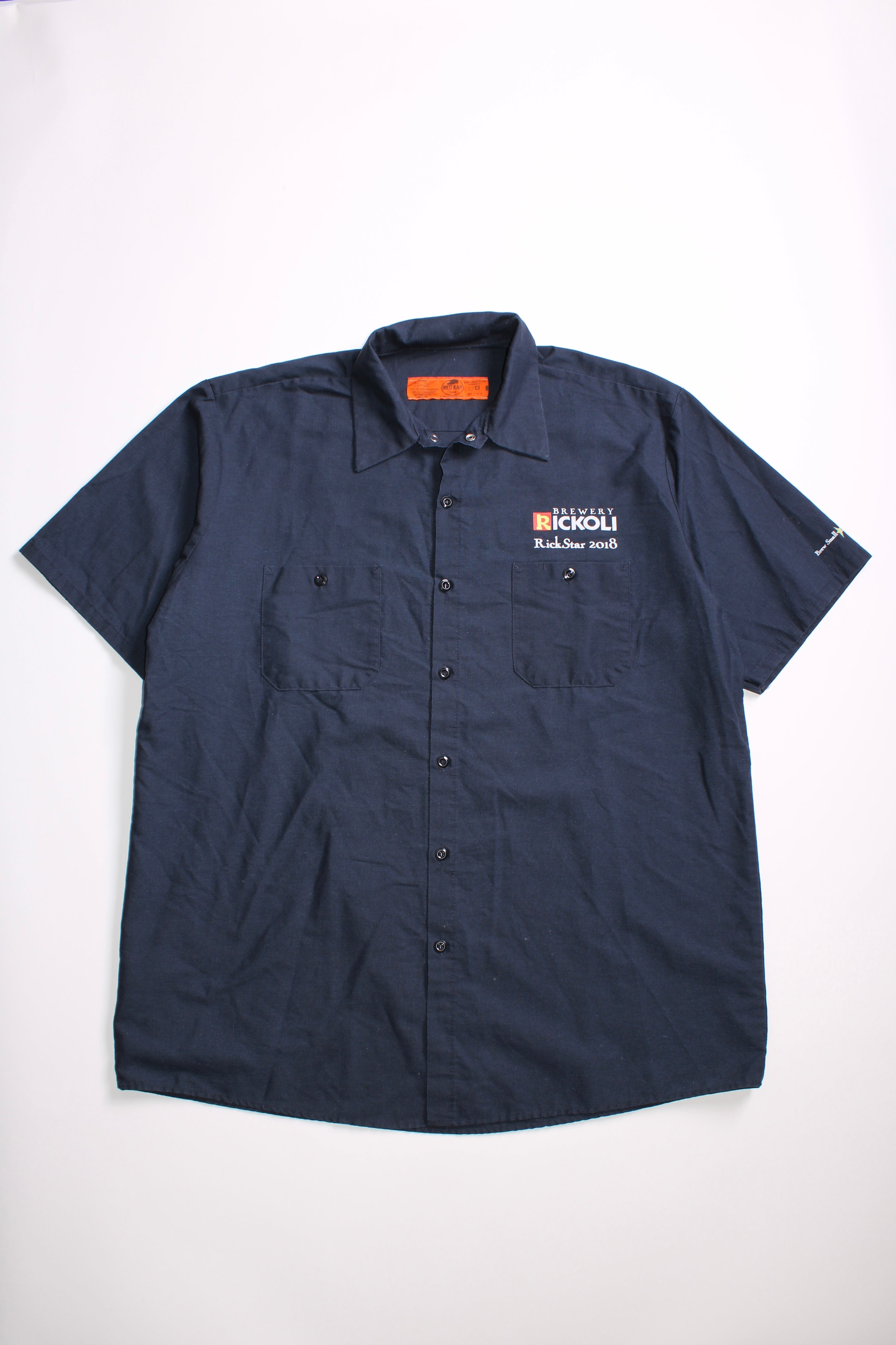VINTAGE REDKAP WORK SHIRT BLUE RICKOLI - XL