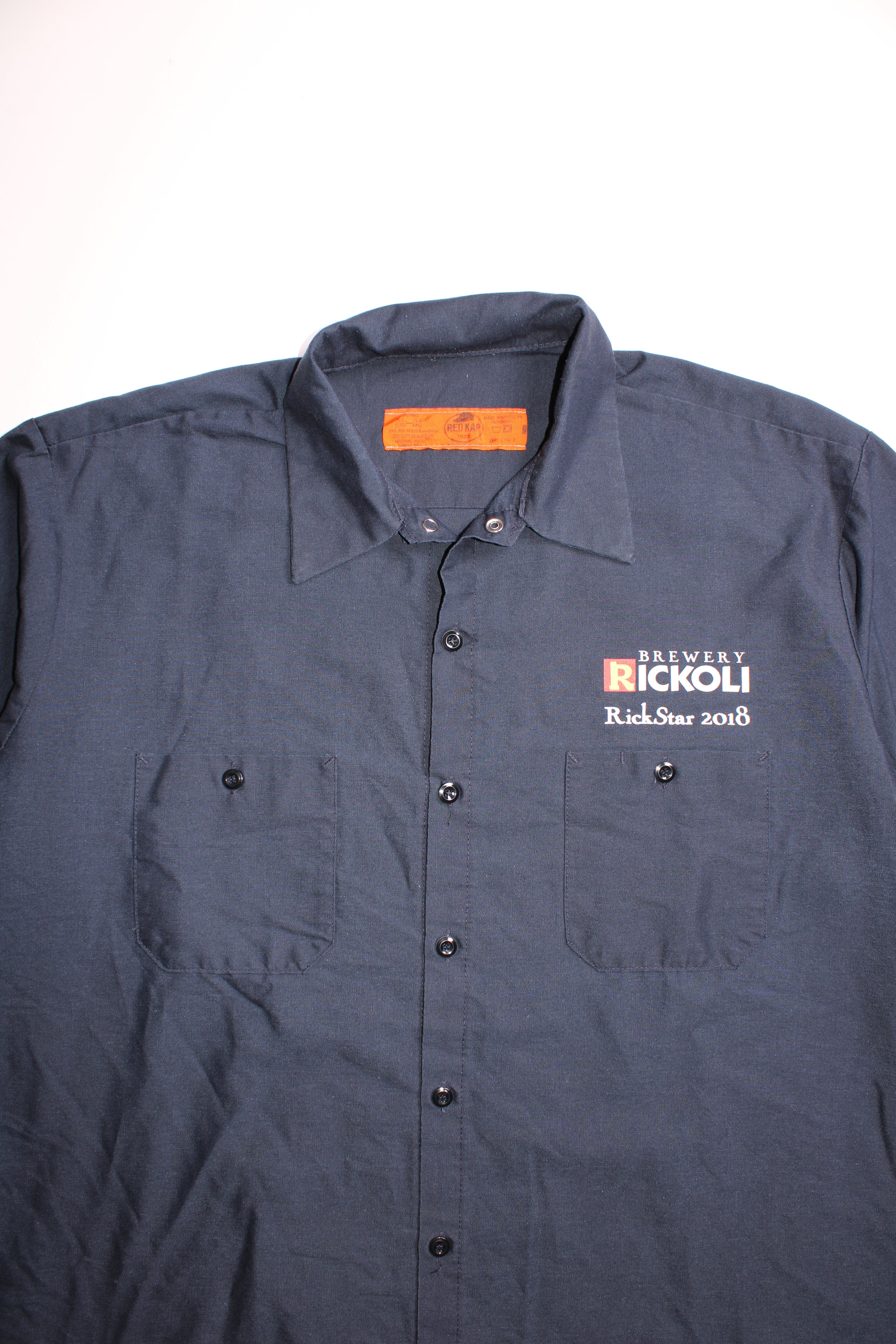 VINTAGE REDKAP WORK SHIRT BLUE RICKOLI - XL