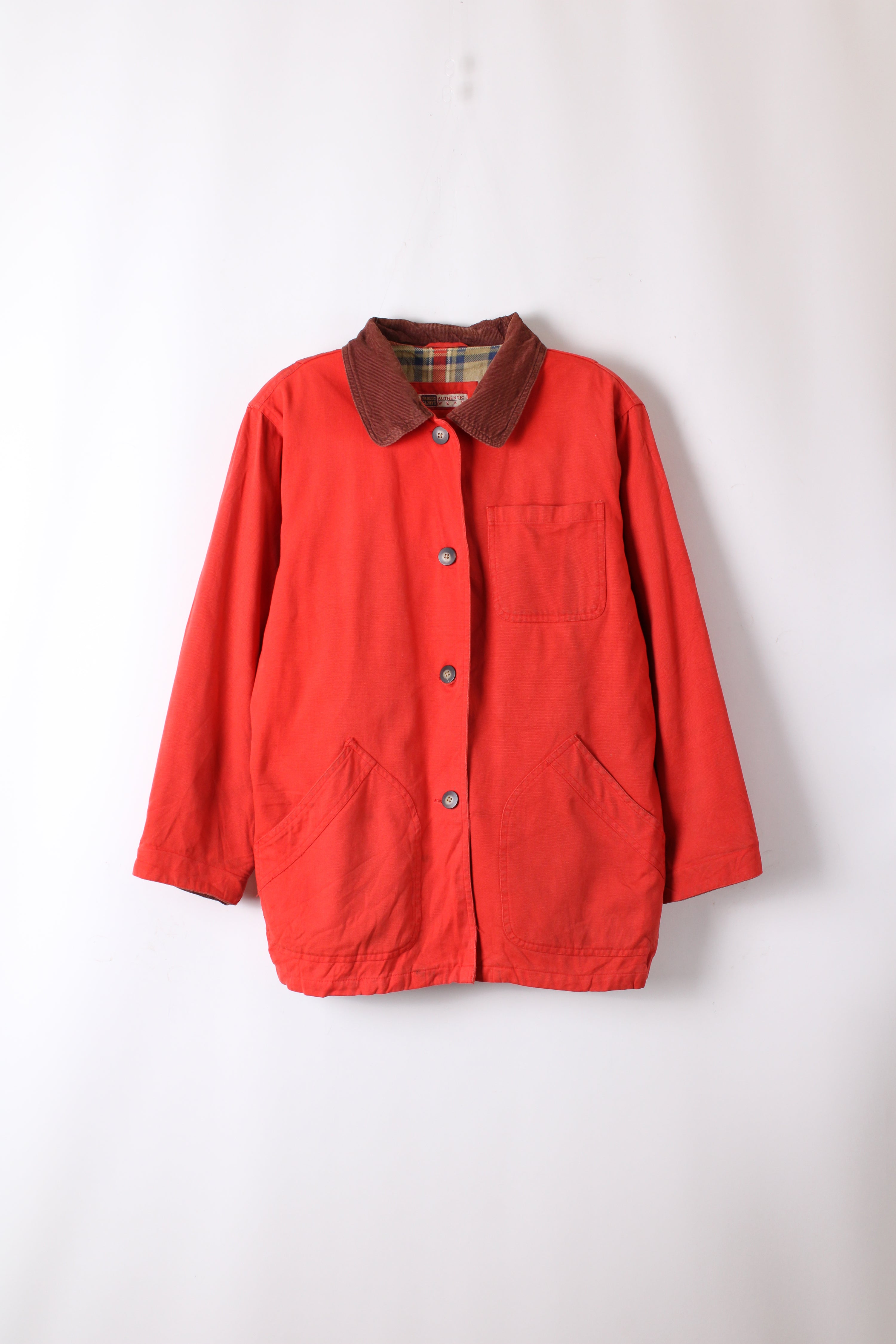 VINTAGE HUNTING JACKET CORAL RED - S/M