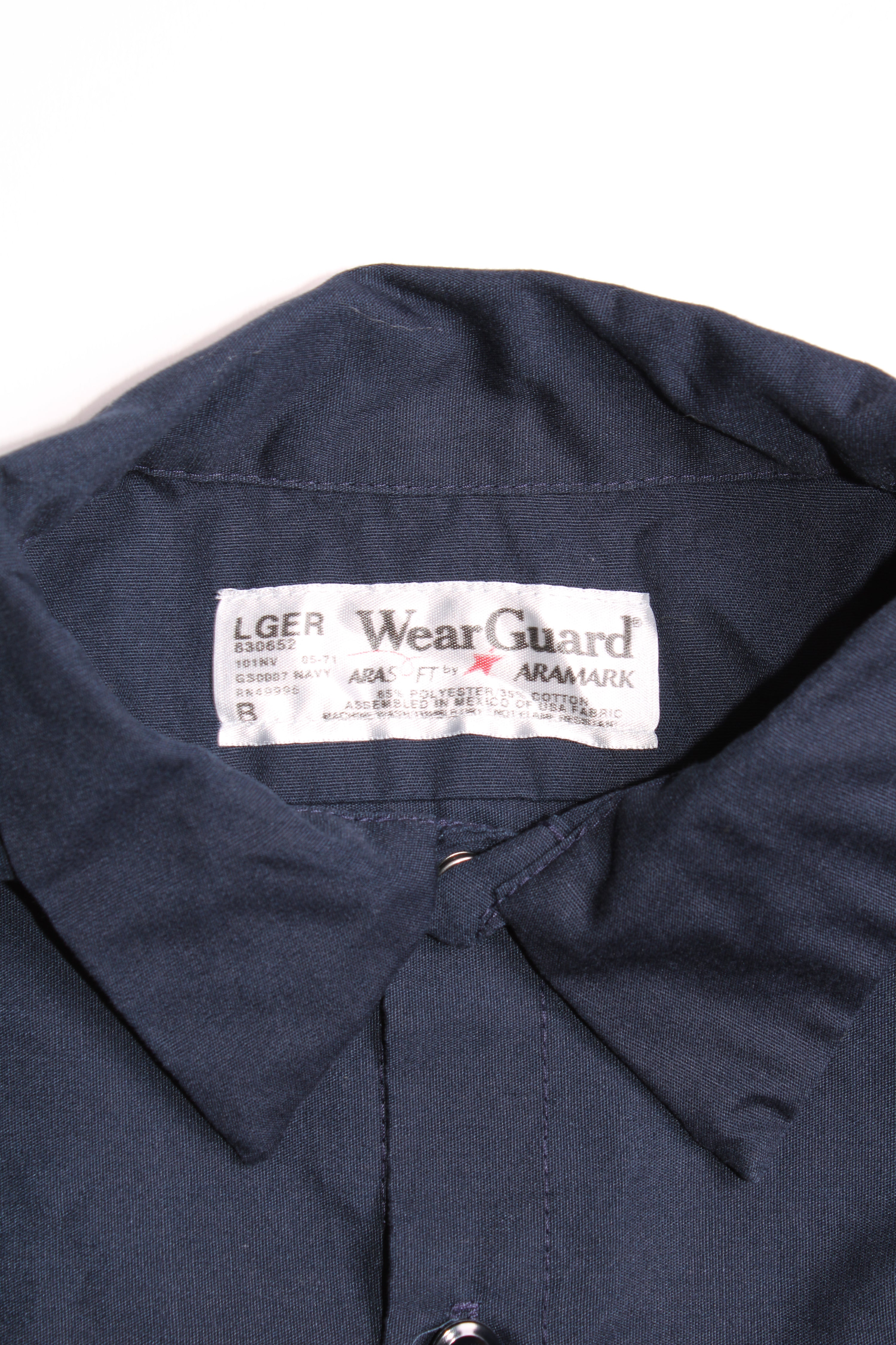VINTAGE PEPSI WORK SHIRT NAVY BLUE - L