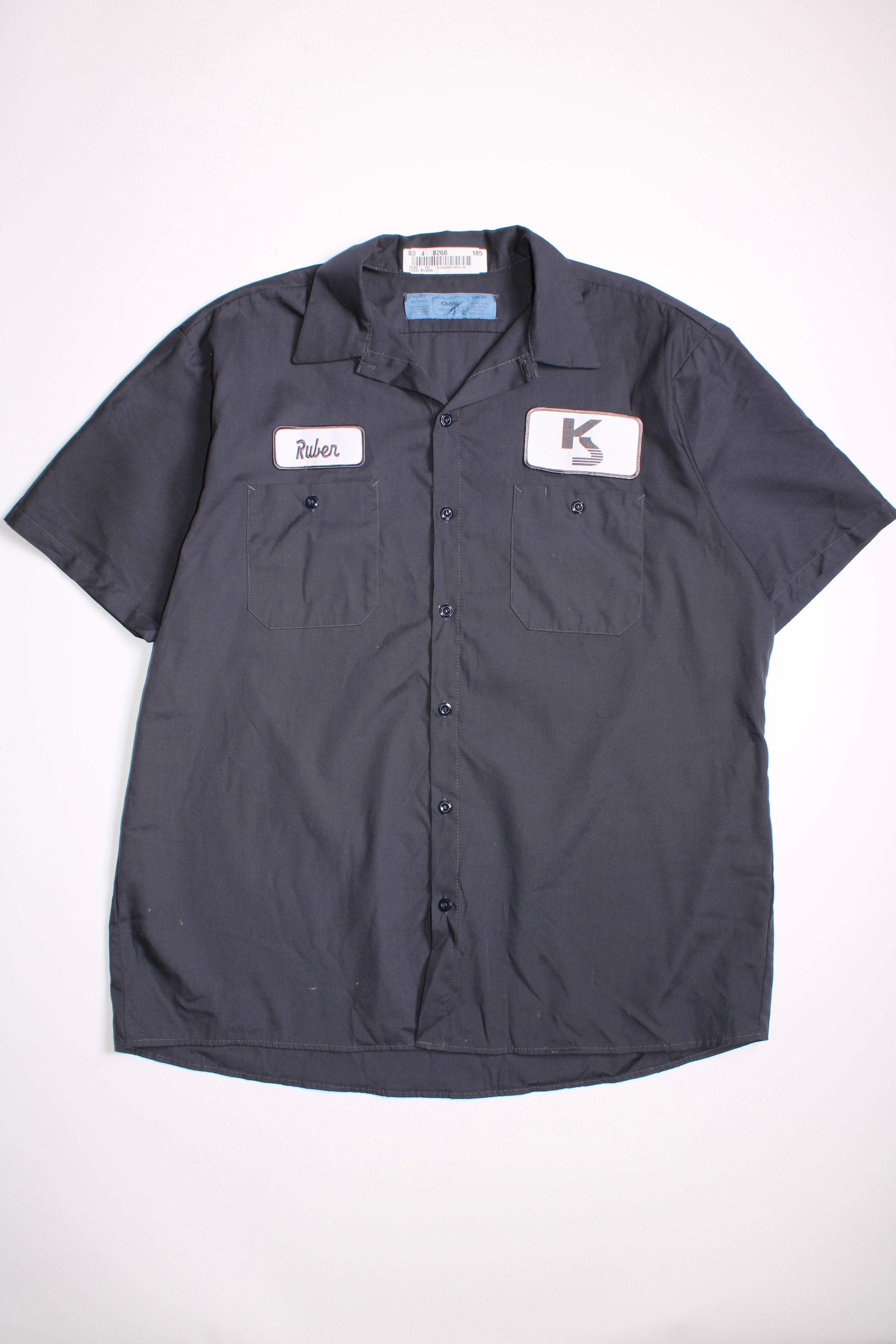 VINTAGE CINTAS WORK SHIRT DARK GREY - XL