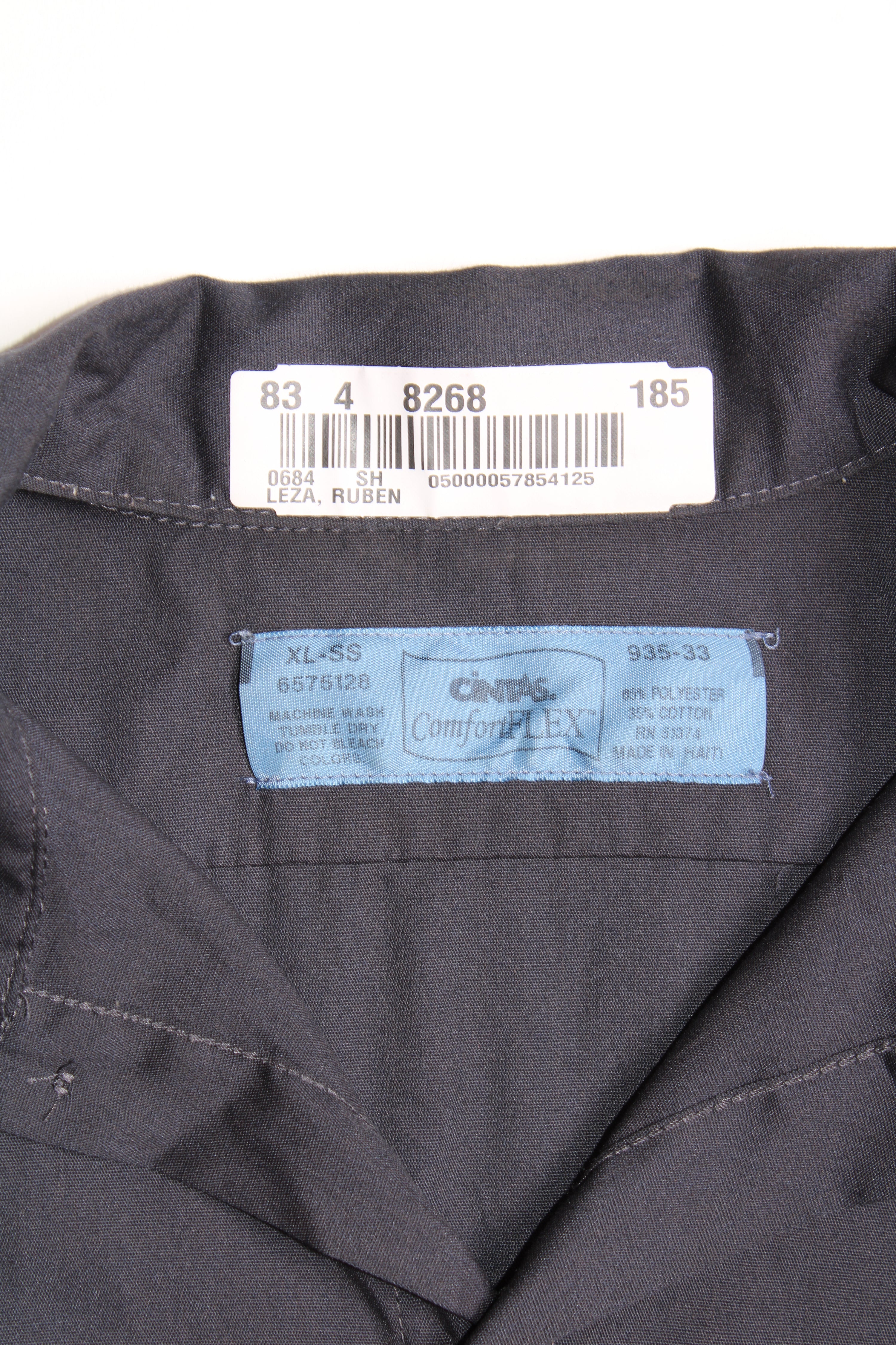 VINTAGE CINTAS WORK SHIRT DARK GREY - XL