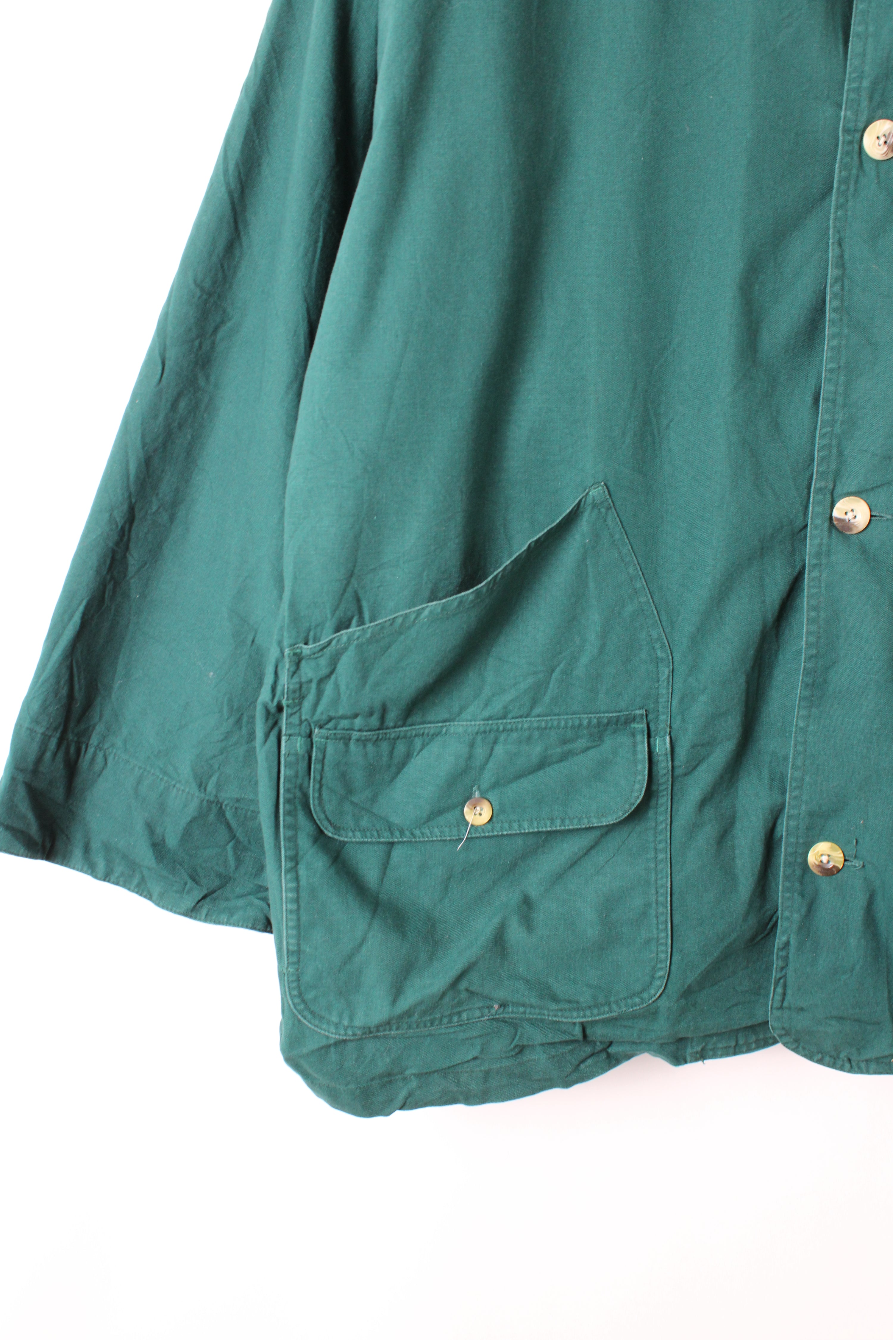 VINTAGE HUNTING JACKET COTTON GREEN - XXXL