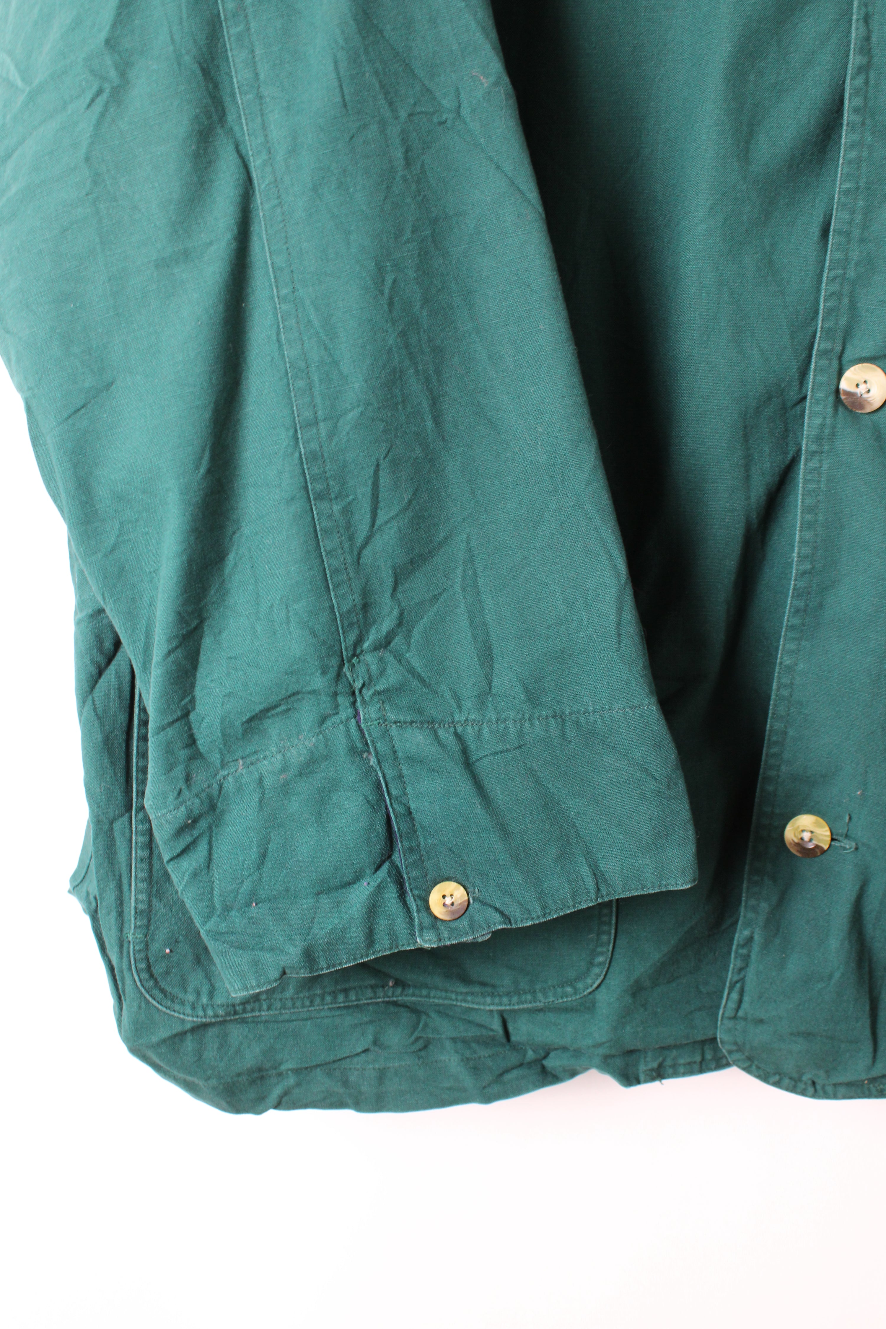 VINTAGE HUNTING JACKET COTTON GREEN - XXXL