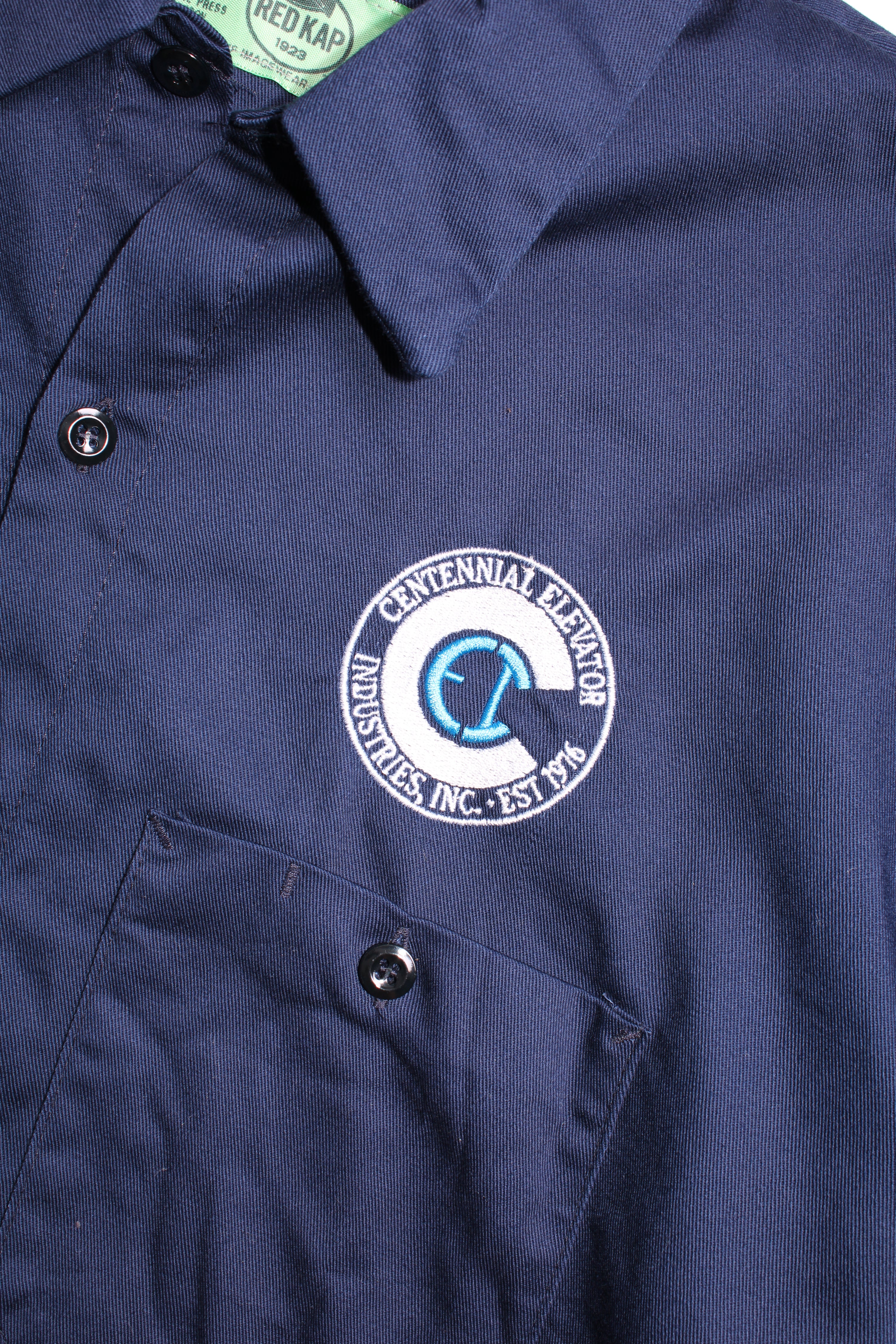 VINTAGE REDKAP WORK SHIRT BLUE - L