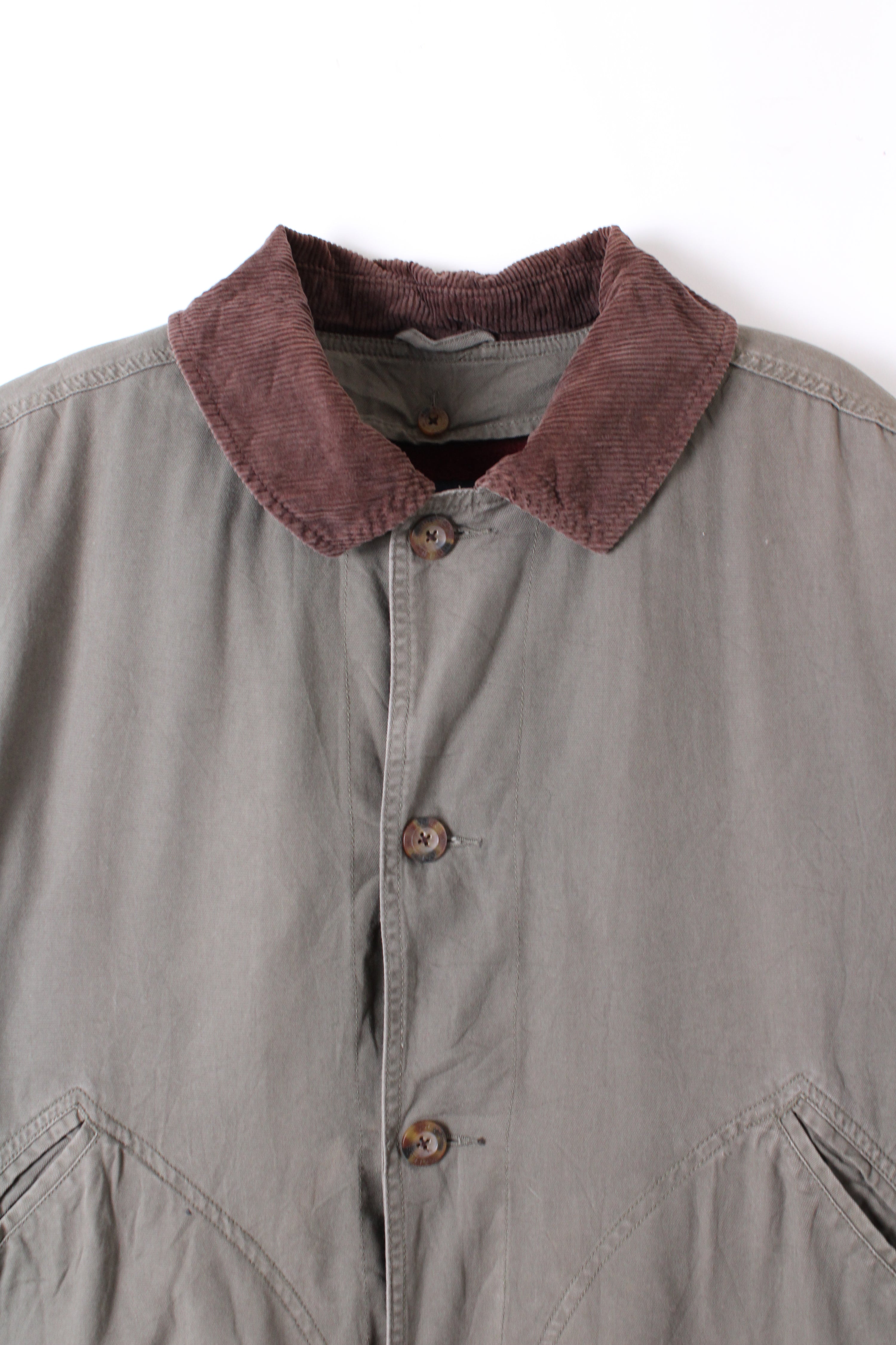 WOOLRICH VINTAGE HUNTING JACKET CANVAS FADED GREEN - XL