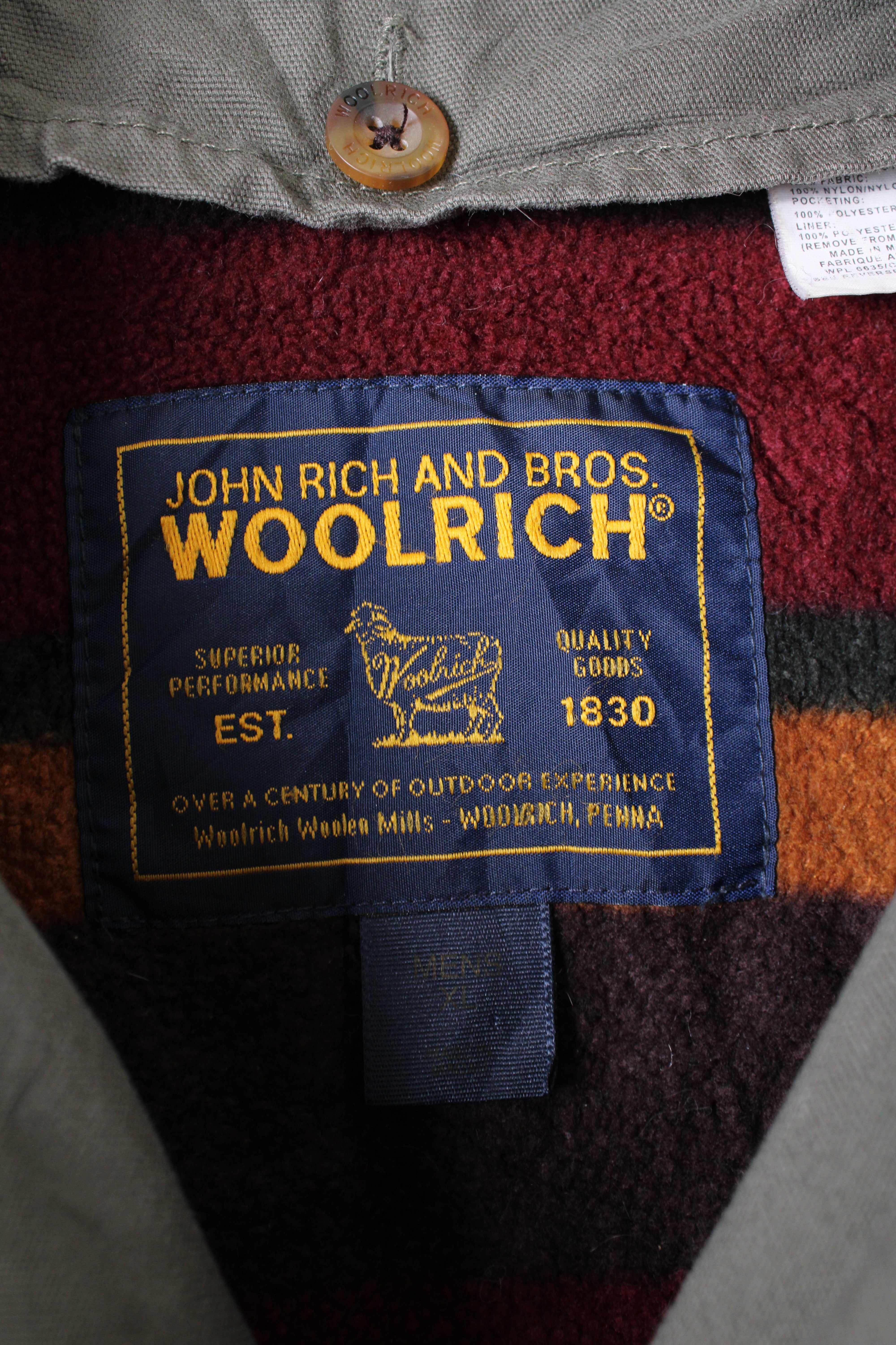 WOOLRICH VINTAGE HUNTING JACKET CANVAS FADED GREEN - XL – HOLYGARMS